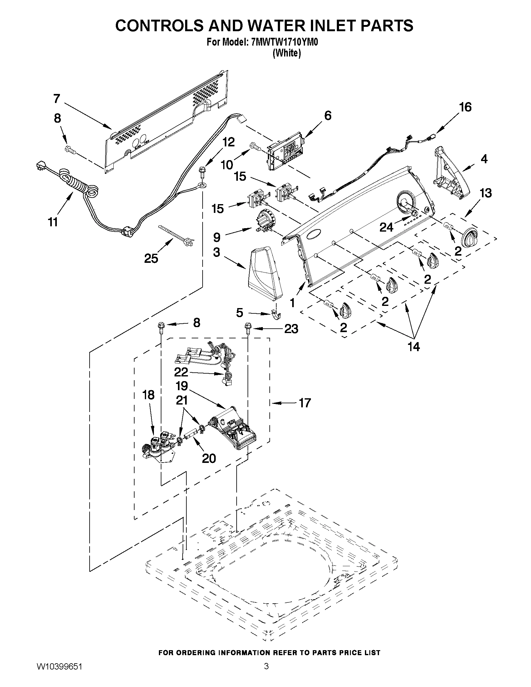 02 - CONTROLS AND WATER INLET PARTS