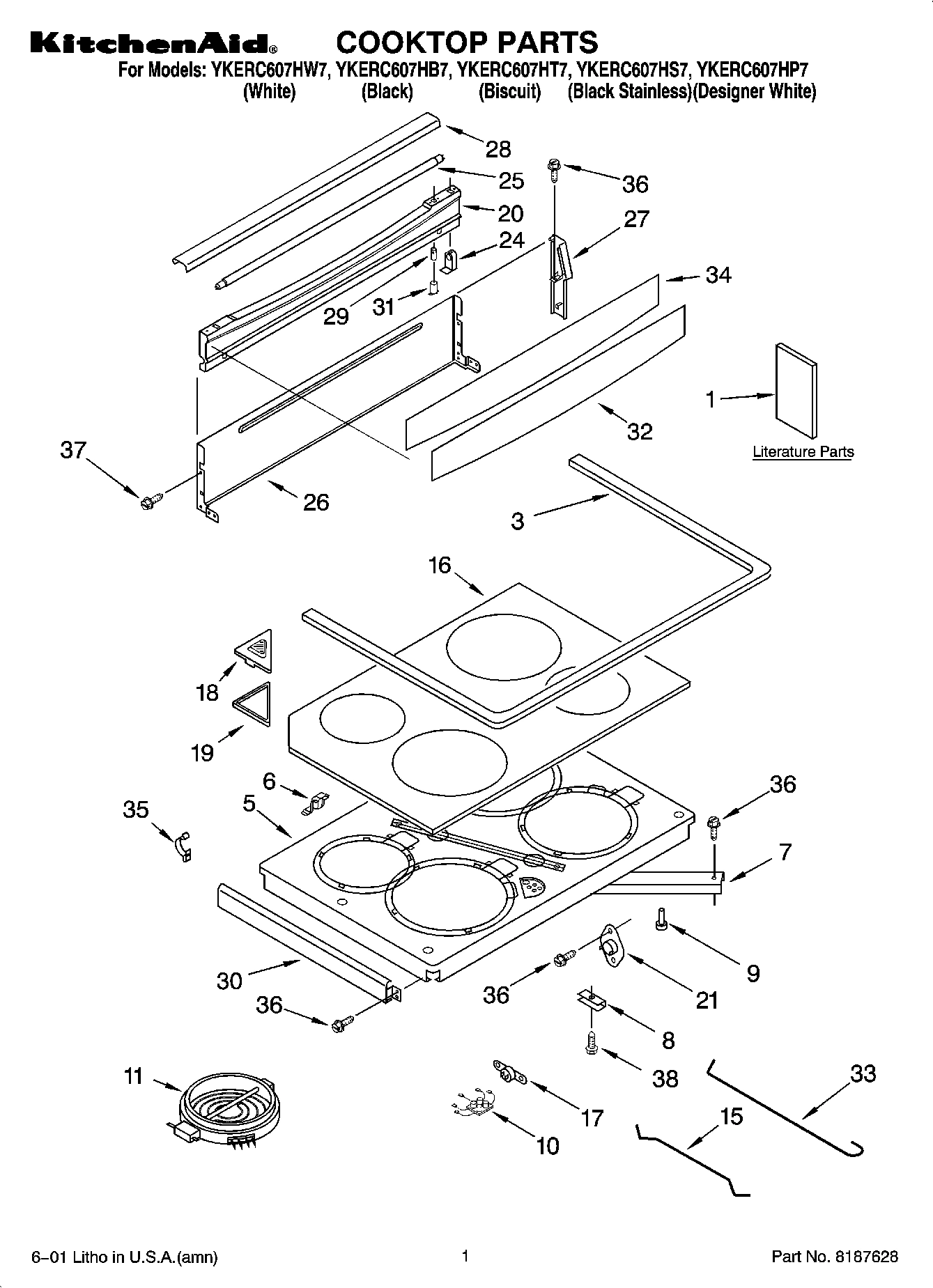 01 - COOKTOP PARTS