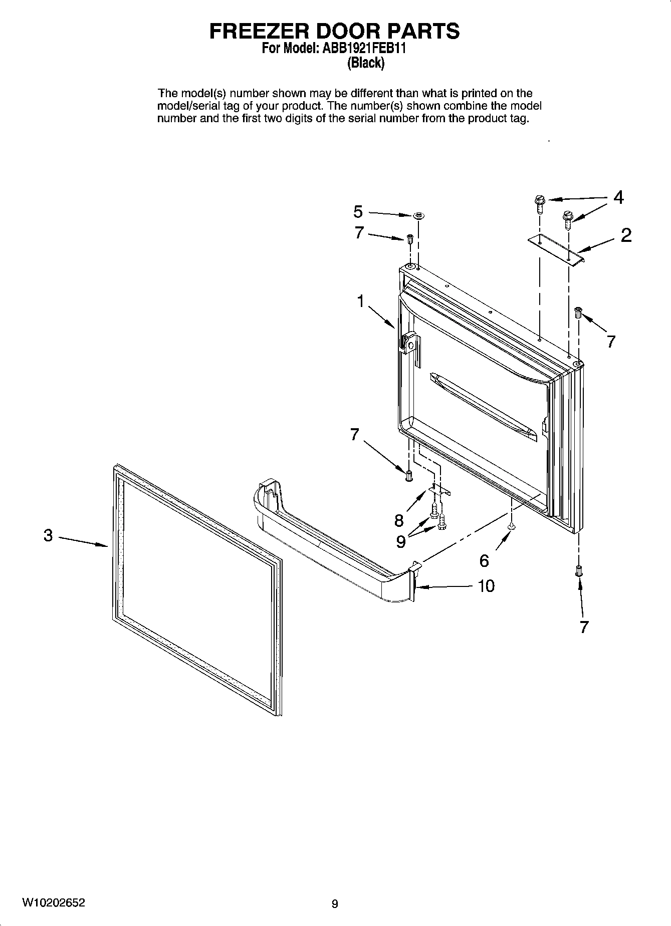 05 - FREEZER DOOR PARTS