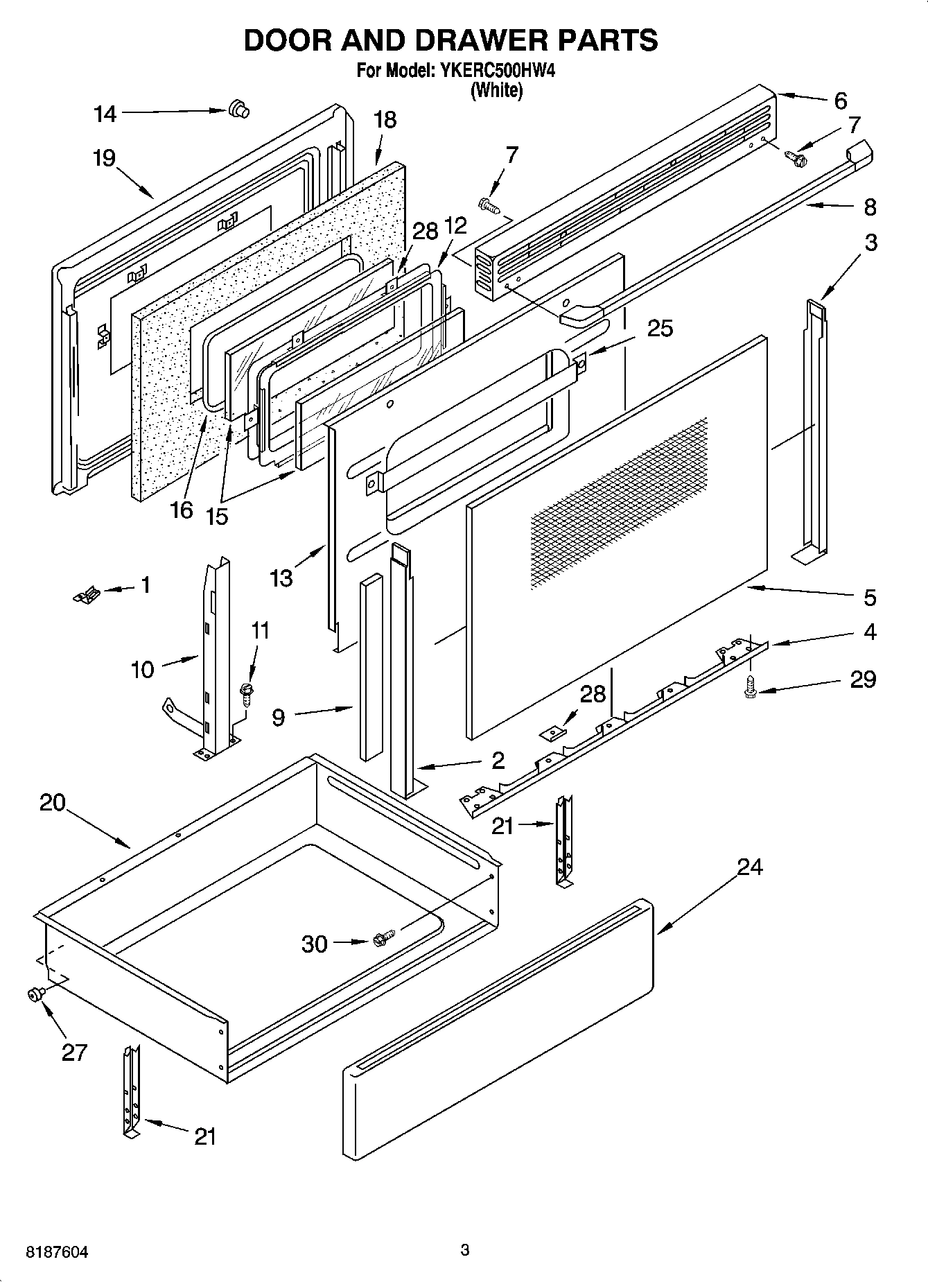 03 - DOOR AND DRAWER PARTS