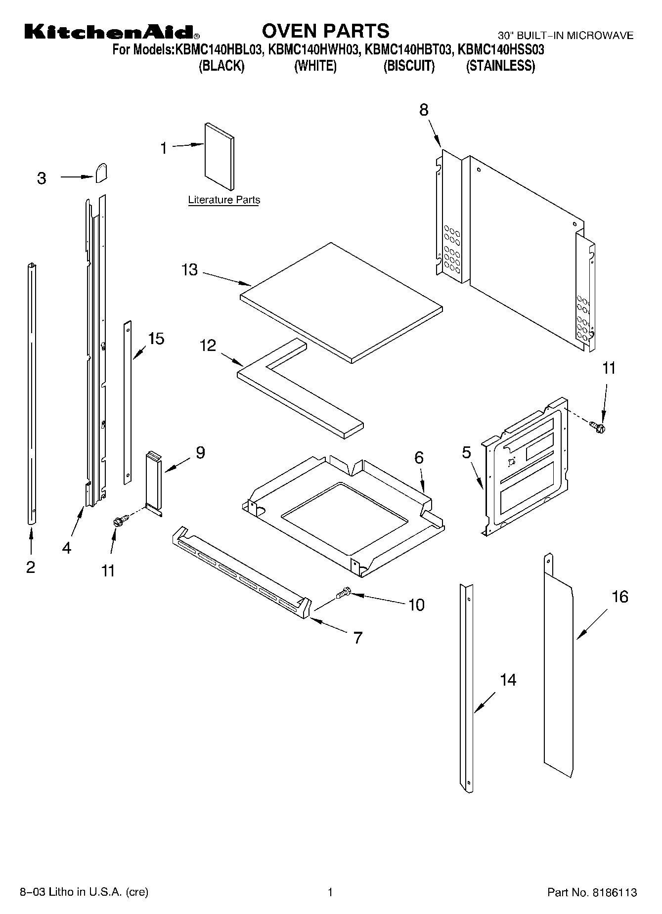 01 - OVEN PARTS