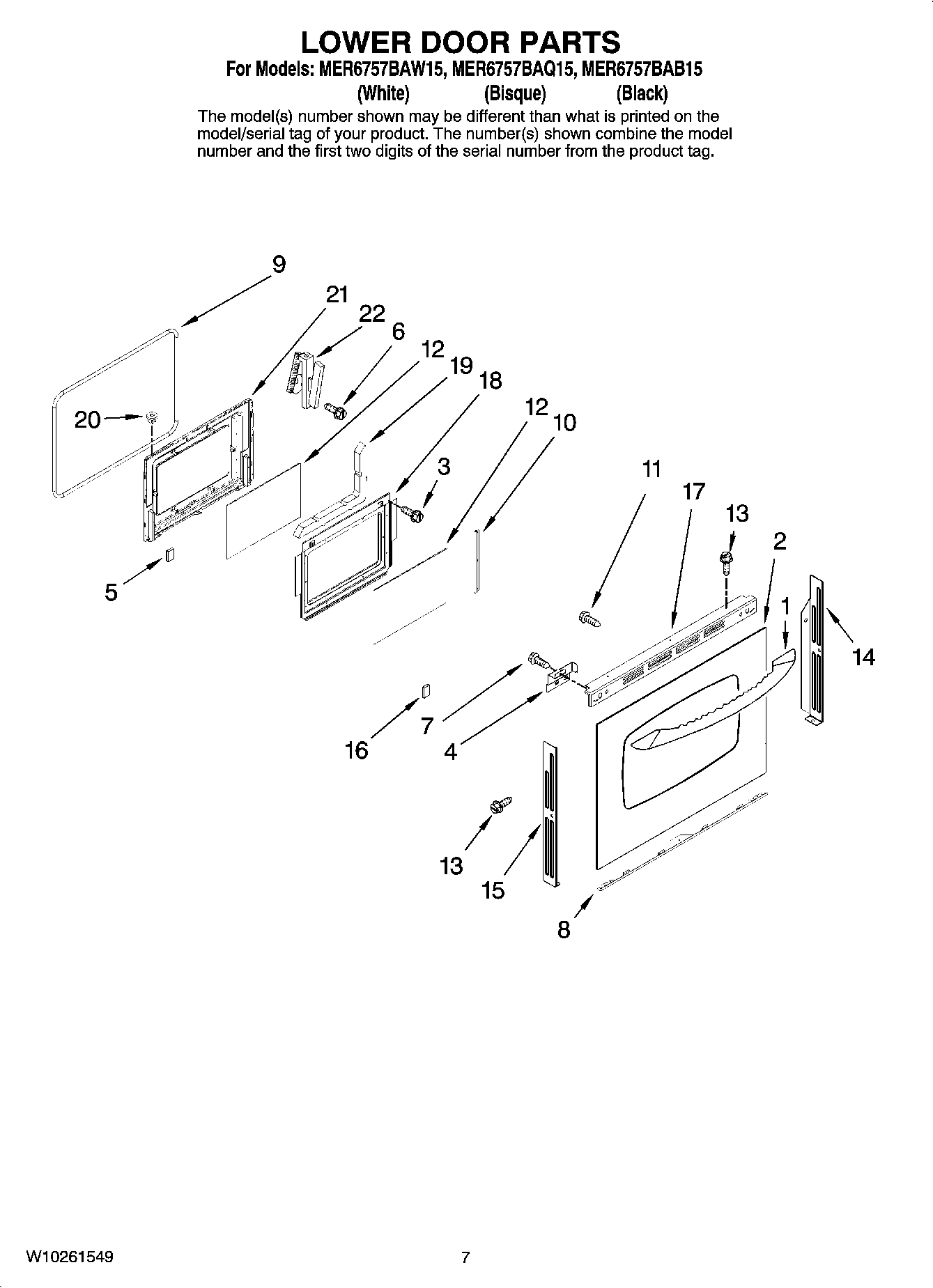 05 - LOWER DOOR PARTS