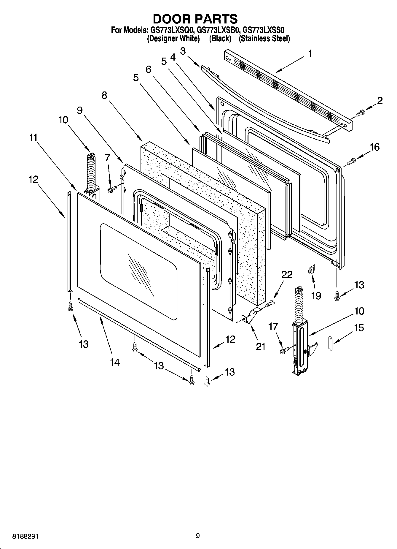 06 - DOOR PARTS, OPTIONAL PARTS (NOT INCLUDED)