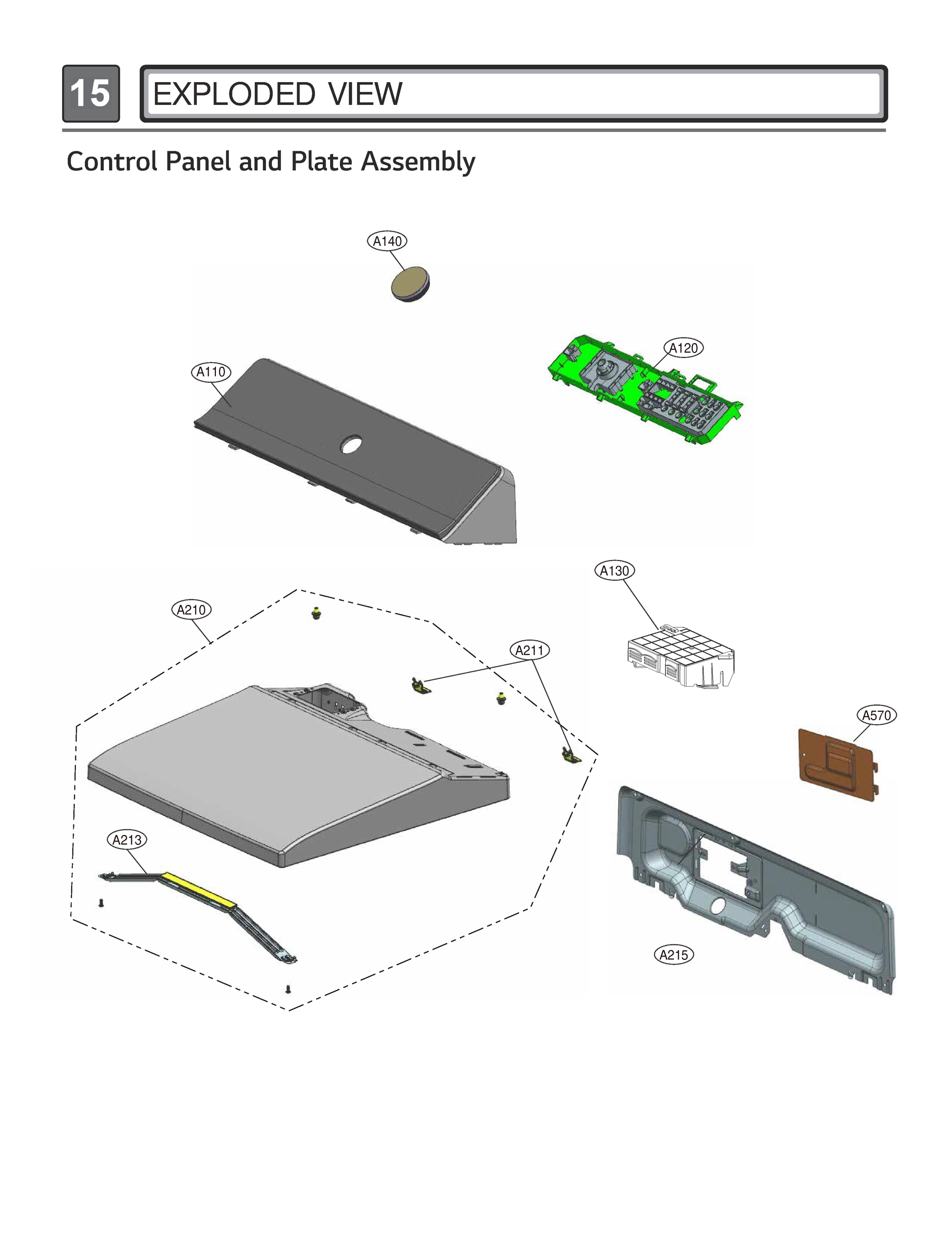 CONTROL PANEL AND PLATE ASSEMBLY
