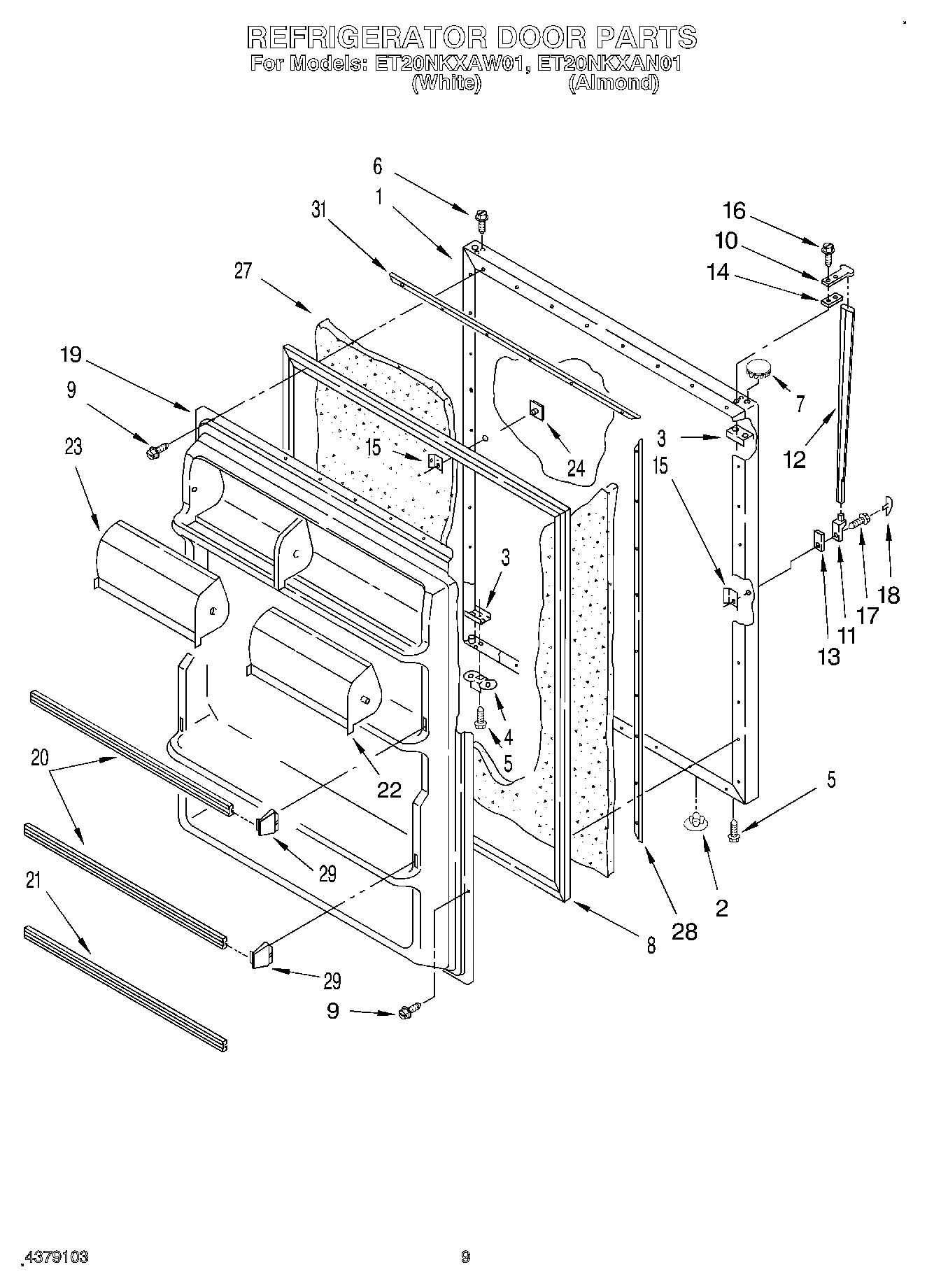 07 - REFRIGERATOR DOOR, LIT/OPTIONAL