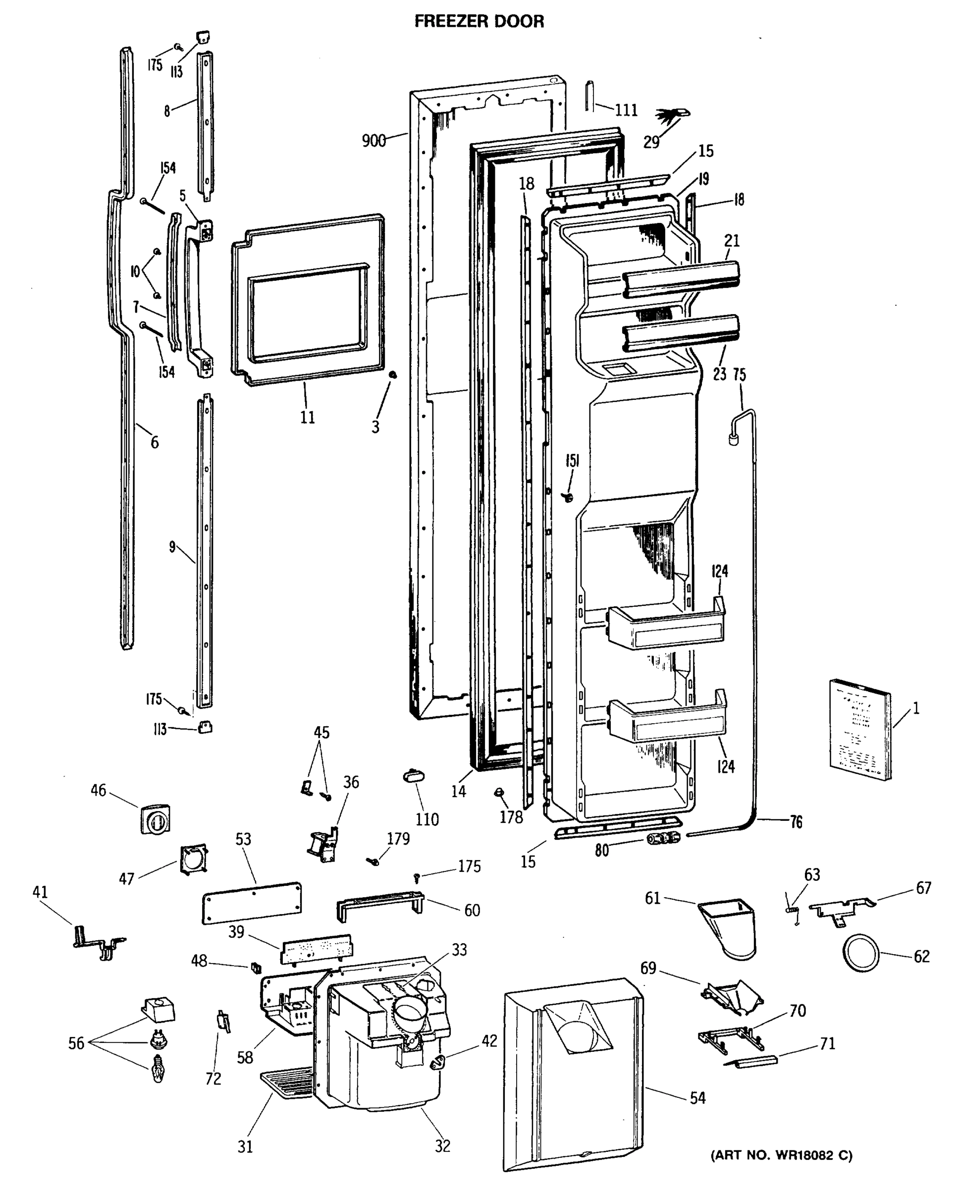 FREEZER DOOR