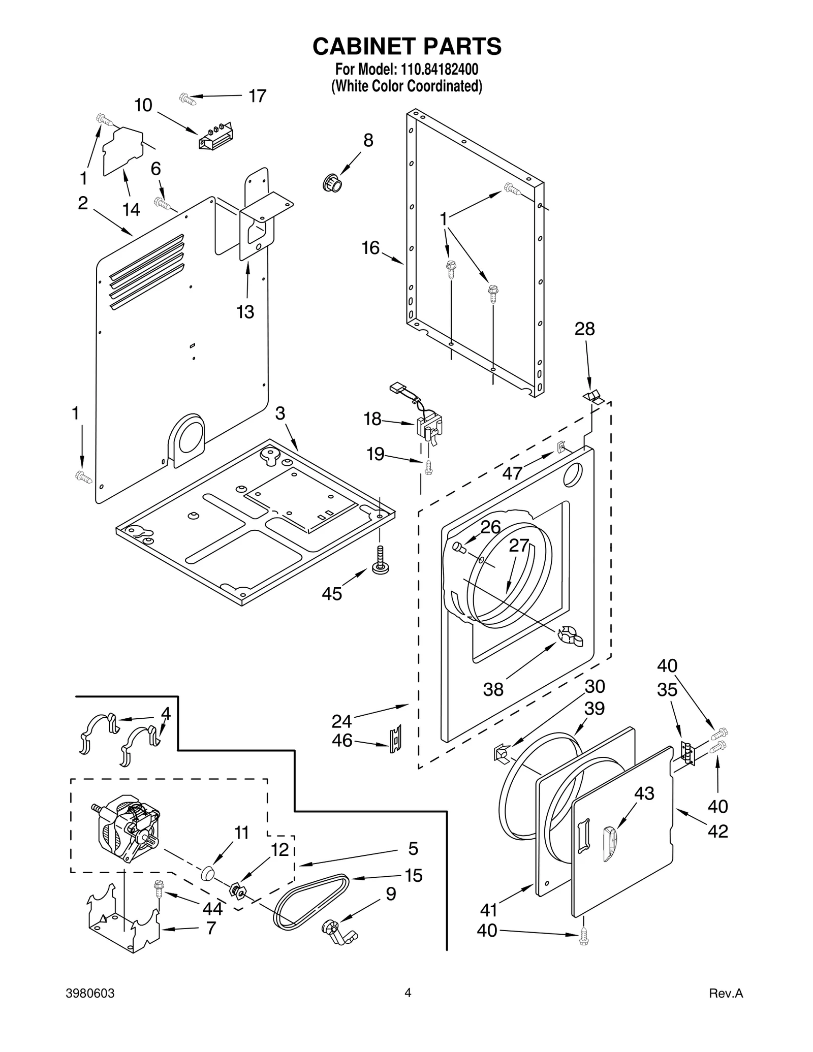 CABINET PARTS
