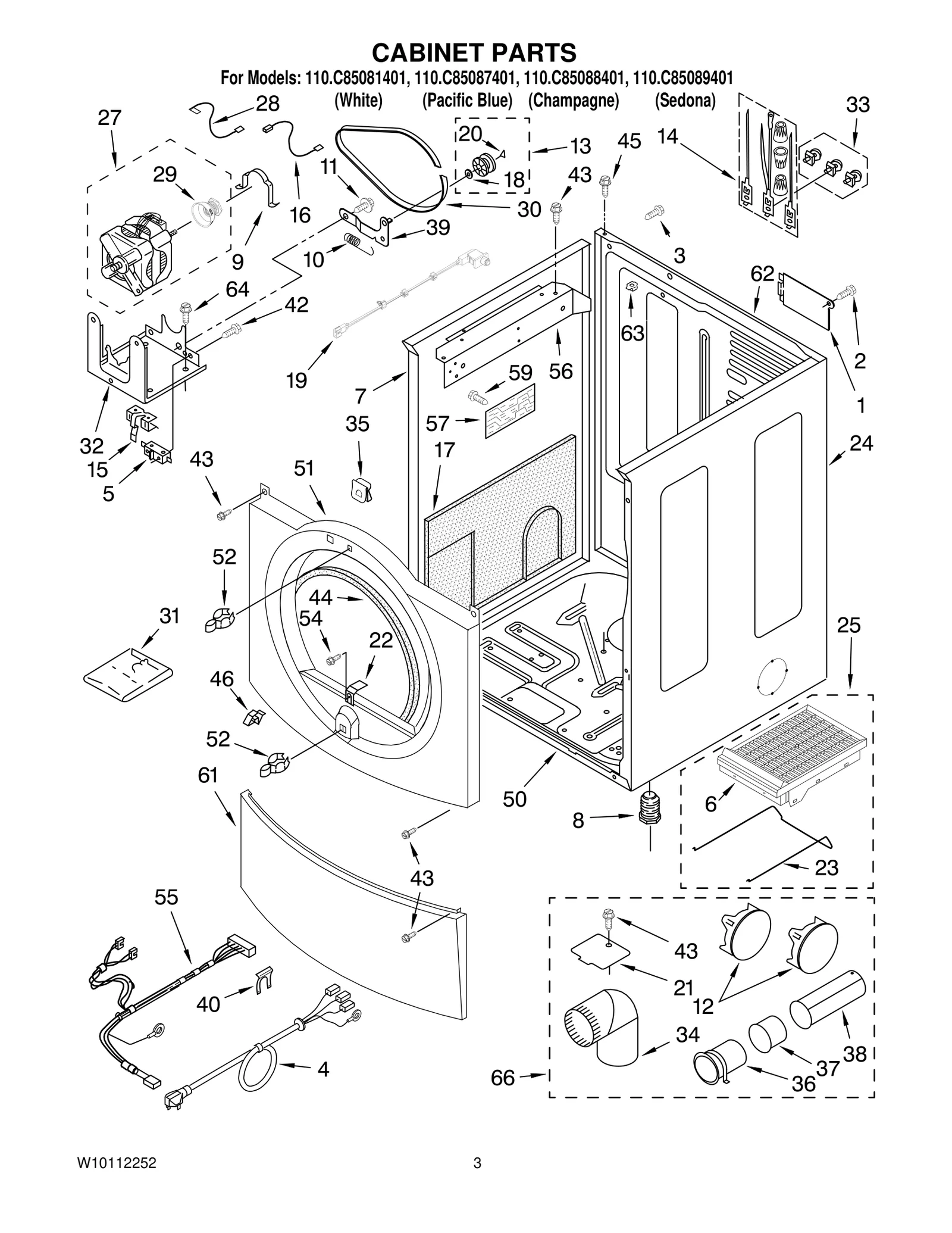 CABINET PARTS
