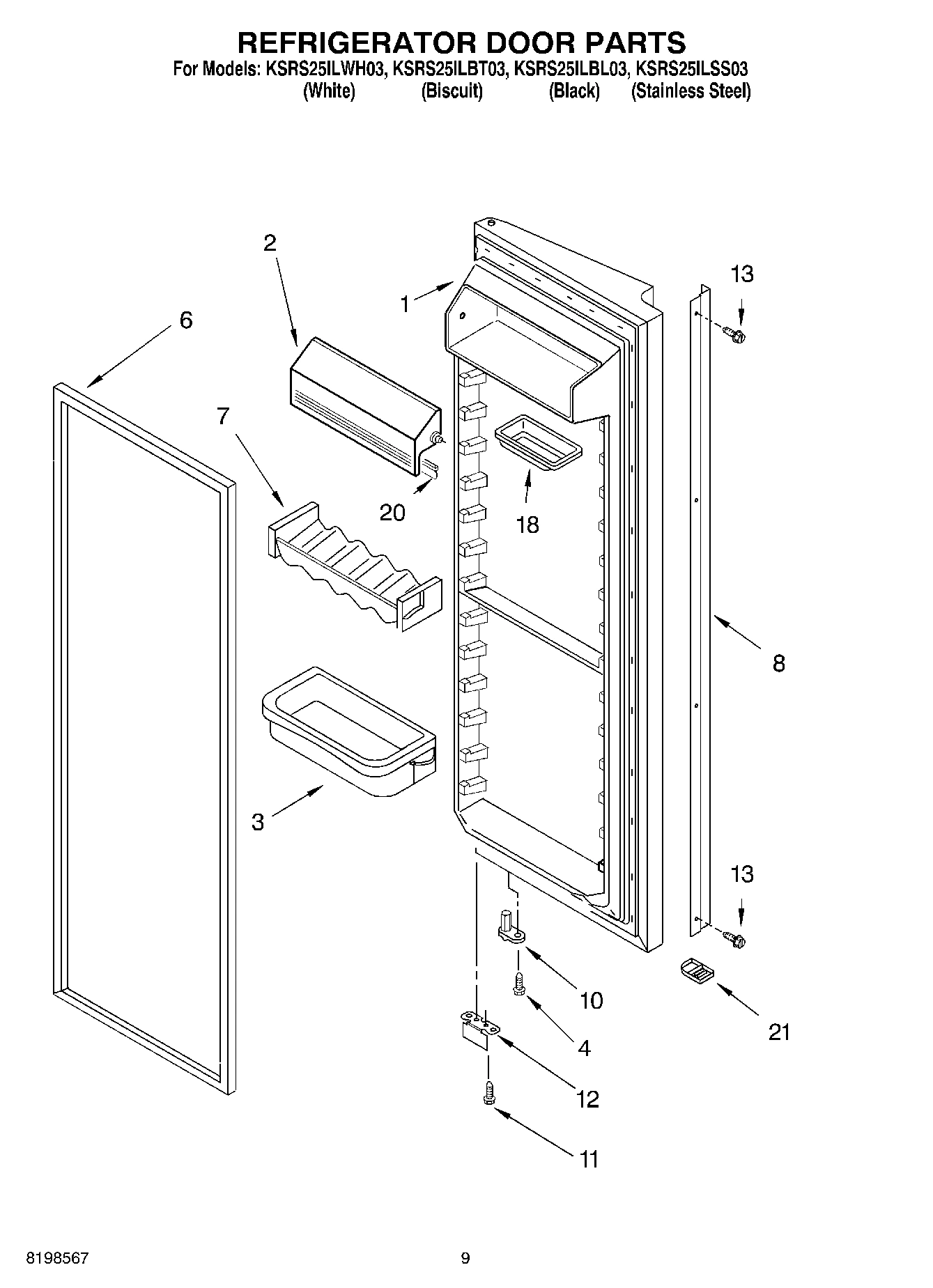 06 - REFRIGERATOR DOOR PARTS