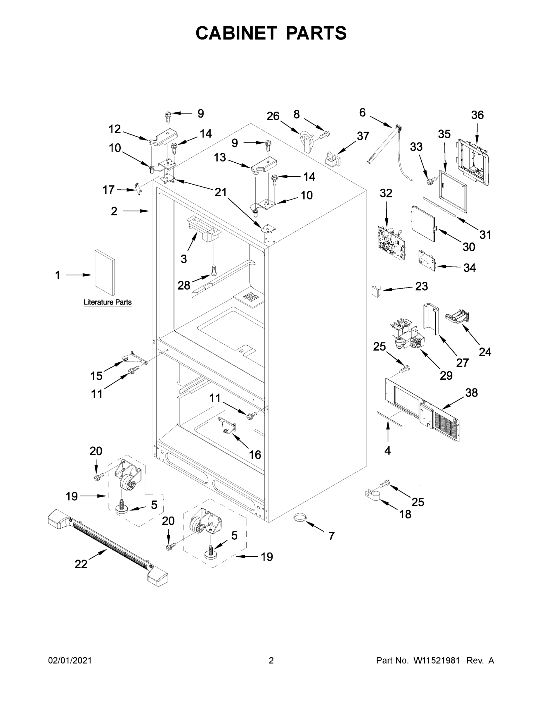 02 - CABINET PARTS