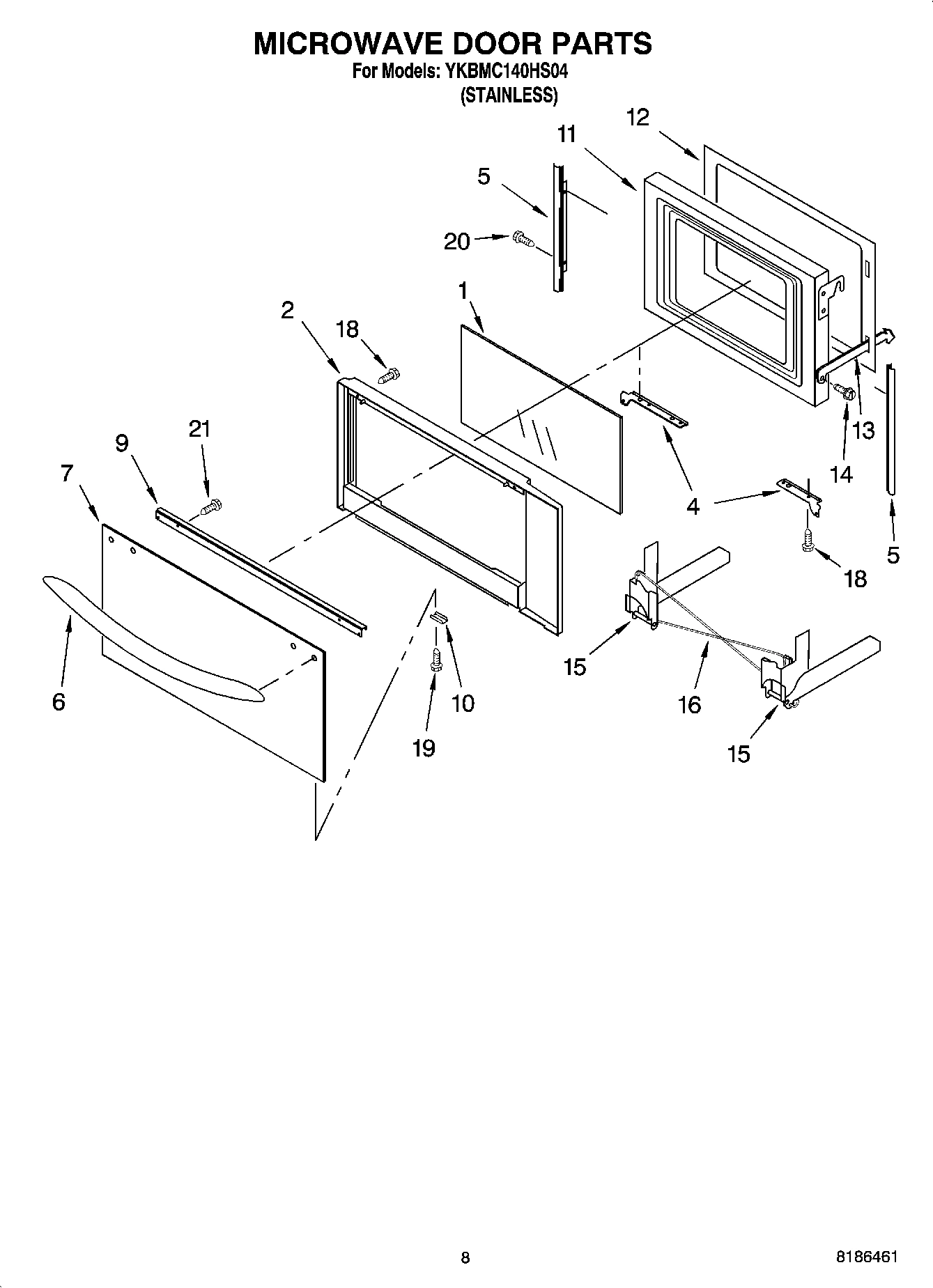 06 - MICROWAVE DOOR PARTS, OPTIONAL PARTS