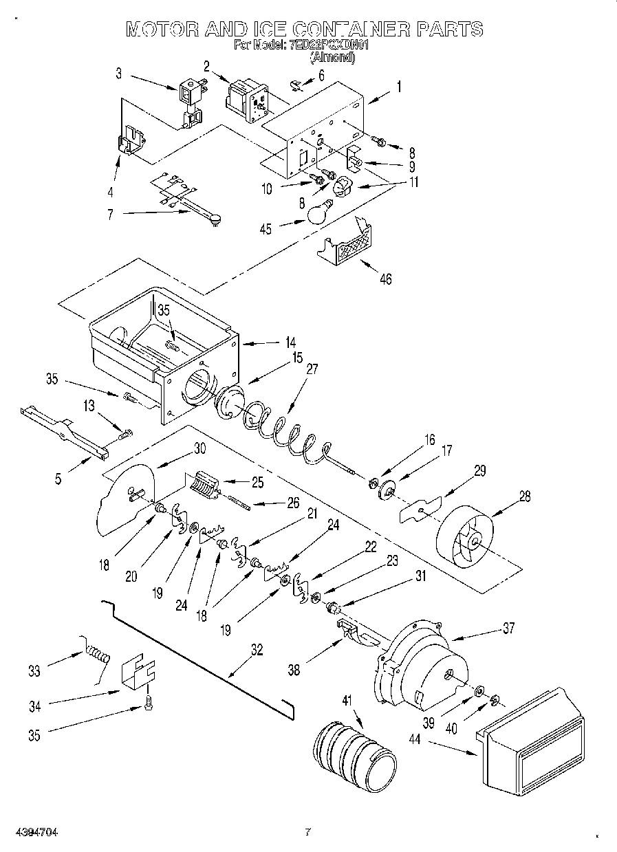 06 - MOTOR AND ICE CONTAINER