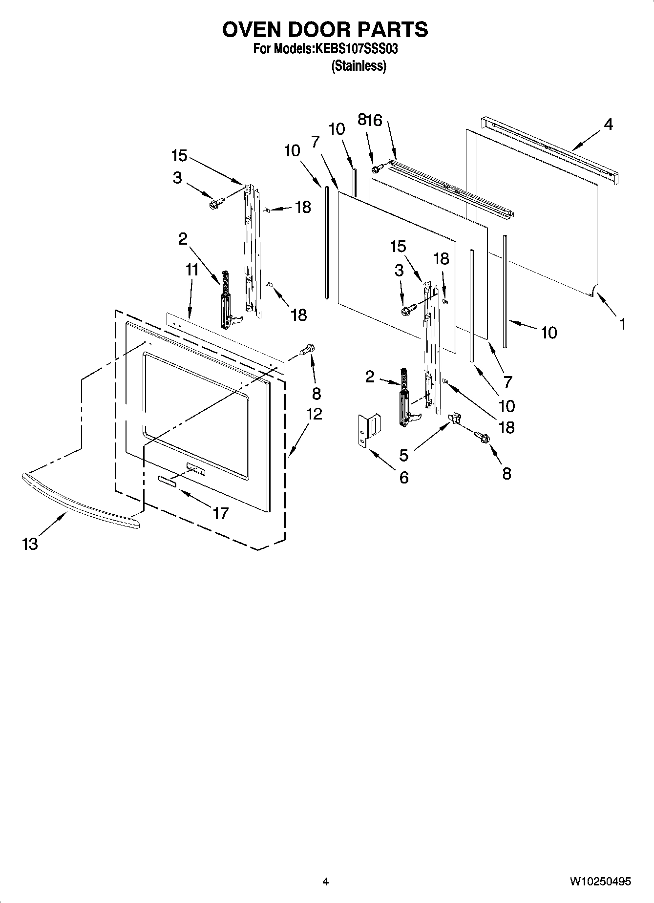03 - OVEN DOOR PARTS