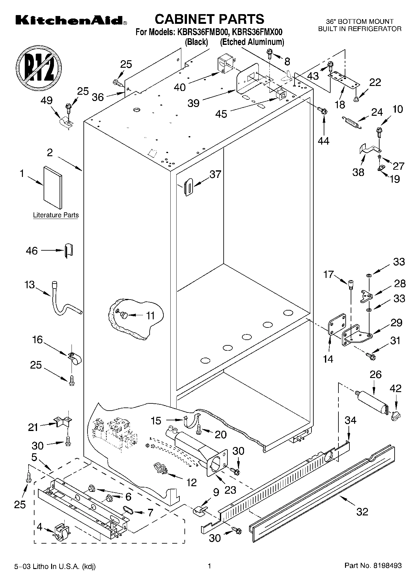 01 - CABINET PARTS