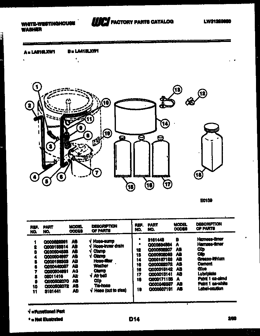 08 - WASHER AND MISCELLANEOUS PARTS