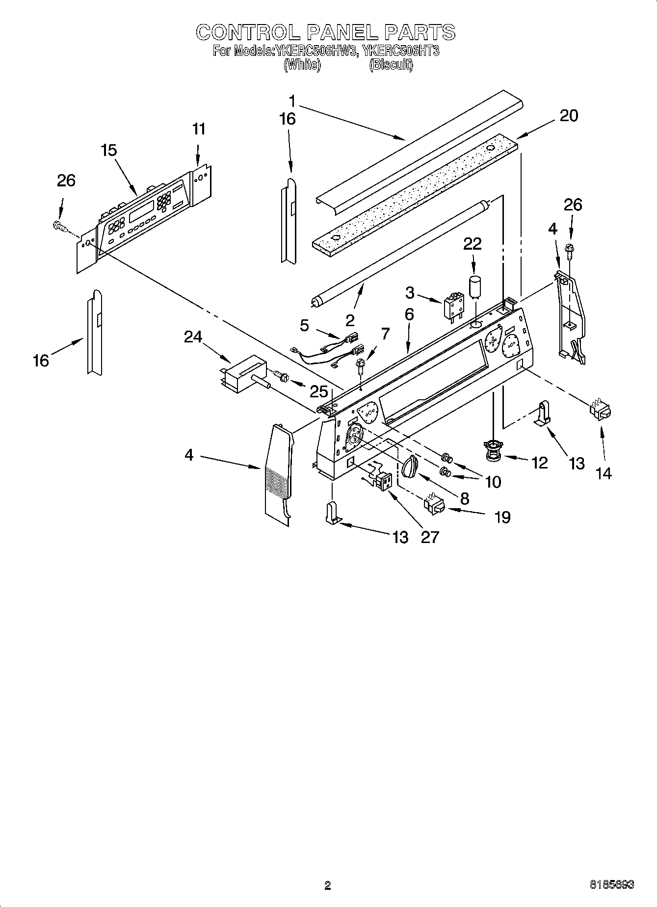02 - CONTROL PANEL PARTS