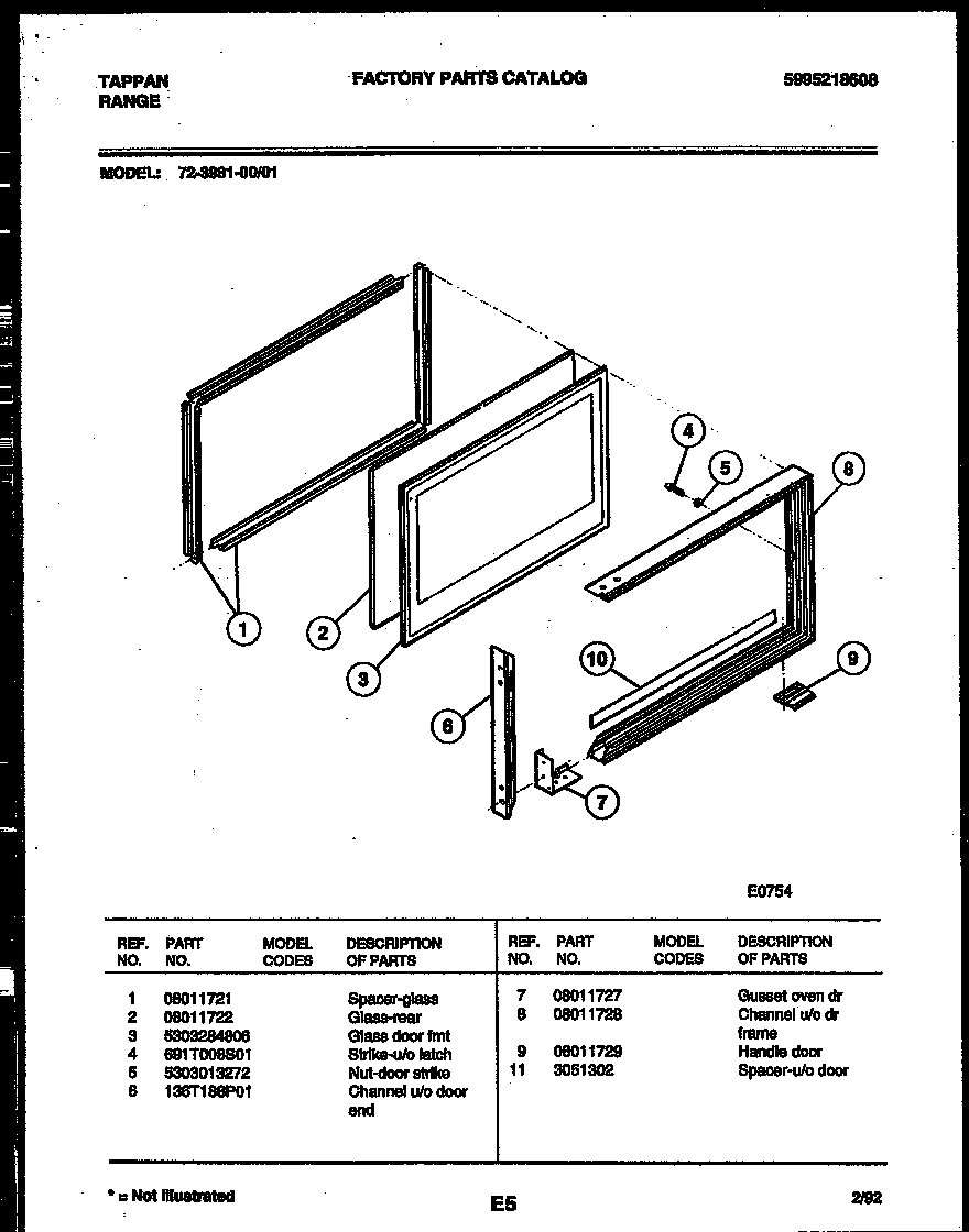 09 - UPPER OVEN DOOR PARTS