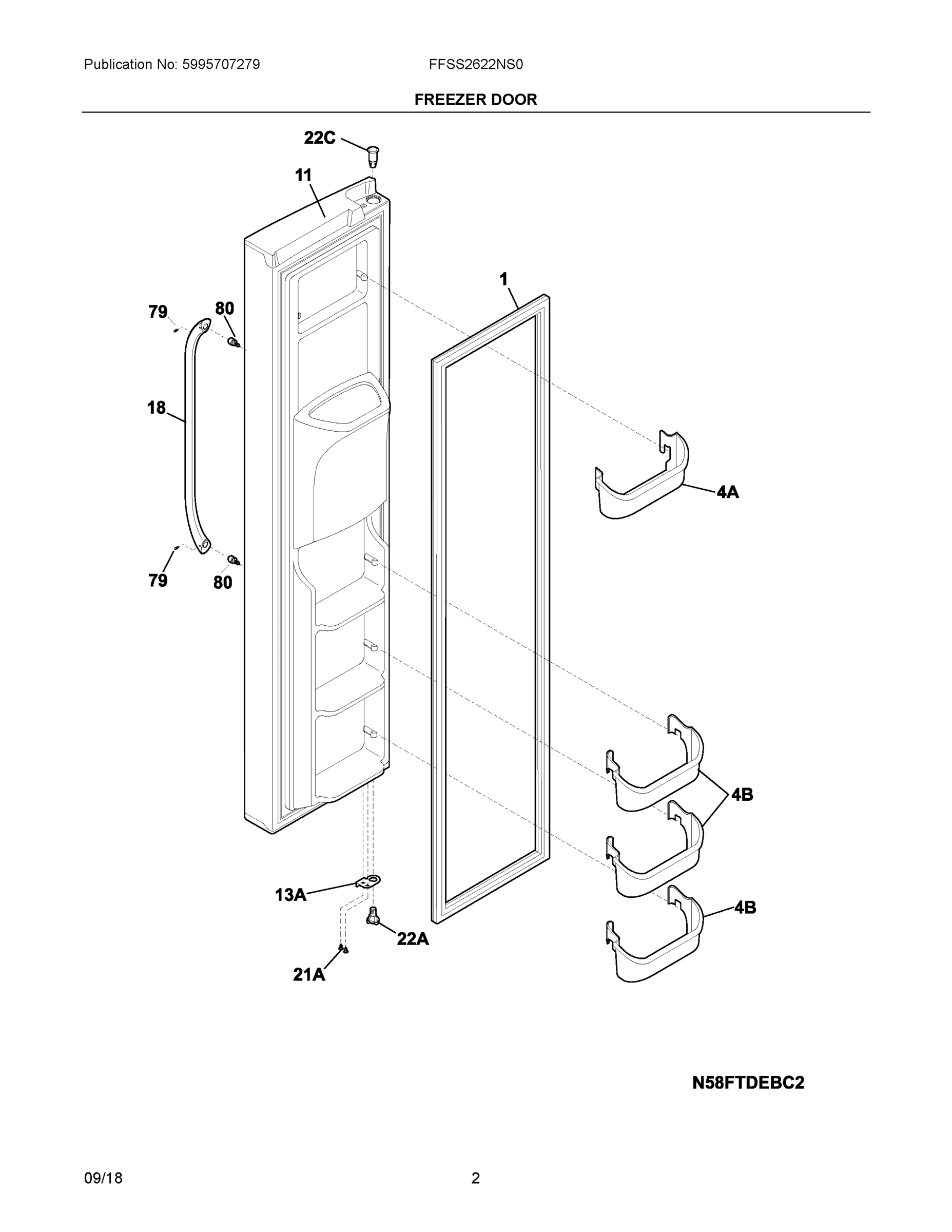02 - FREEZER DOOR