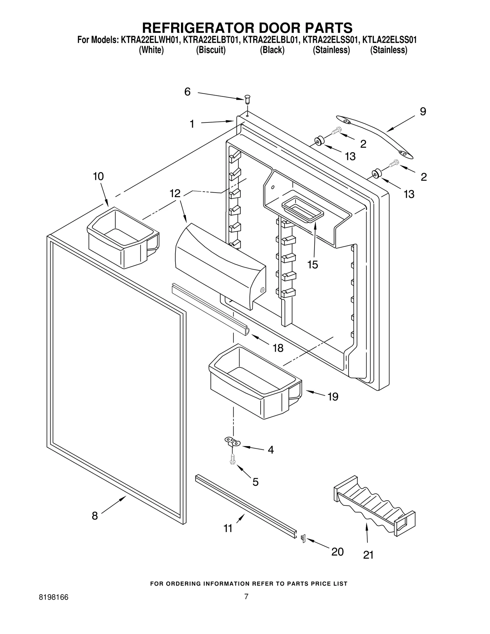 REFRIGERATOR DOOR PARTS