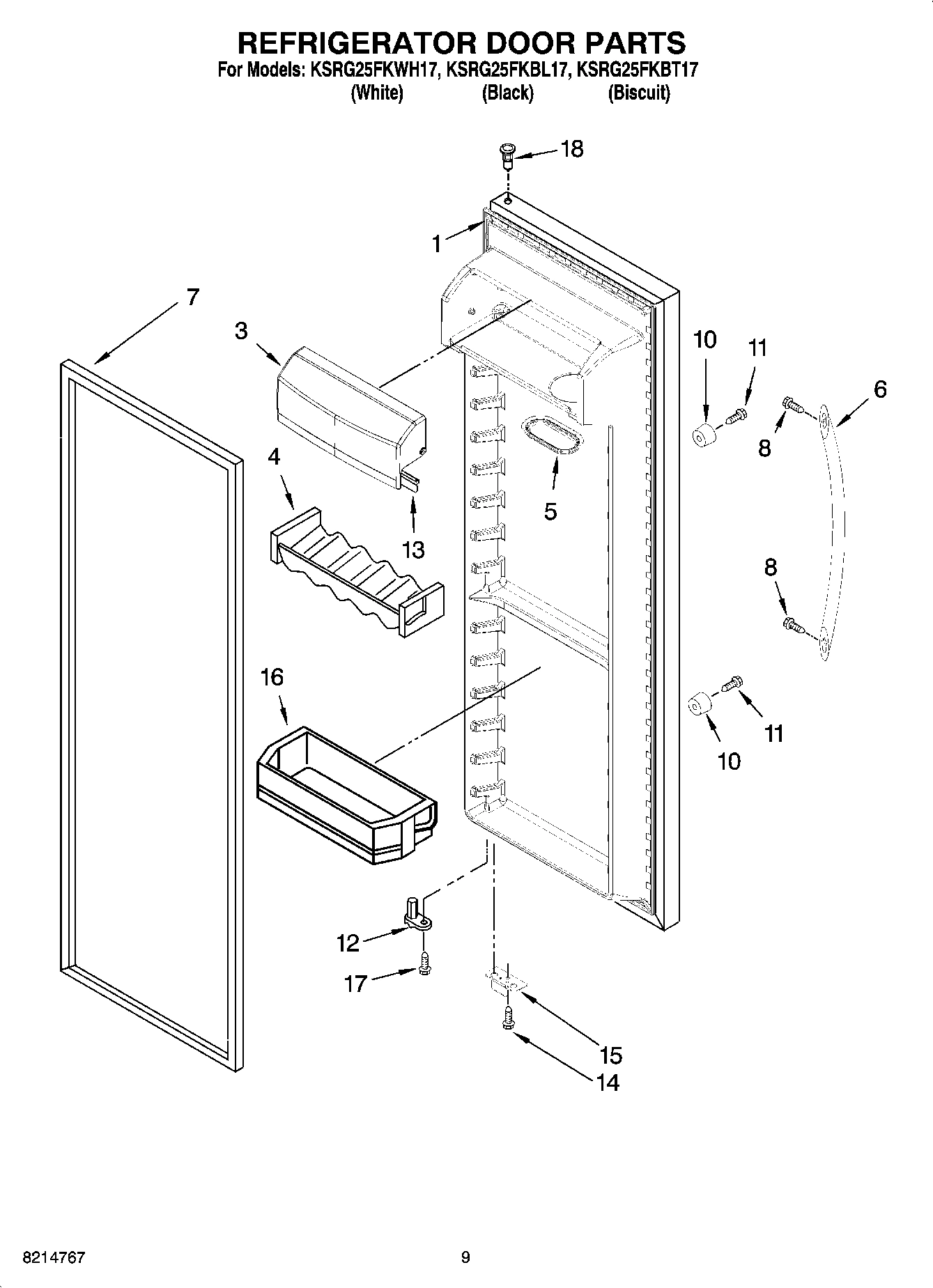 06 - REFRIGERATOR DOOR PARTS