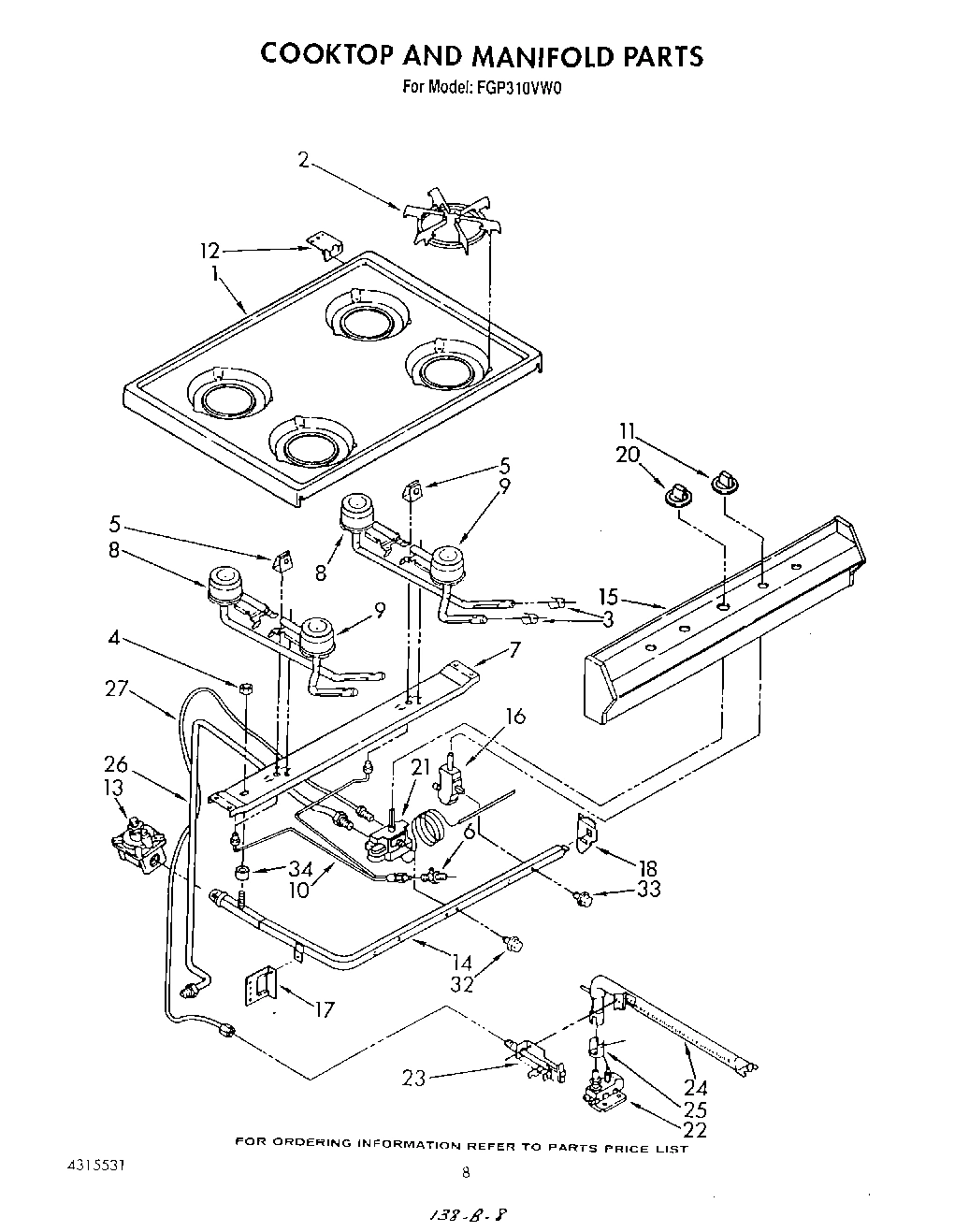 06 - COOKTOP AND MANIFOLD , LITERATURE AND OPTIONAL