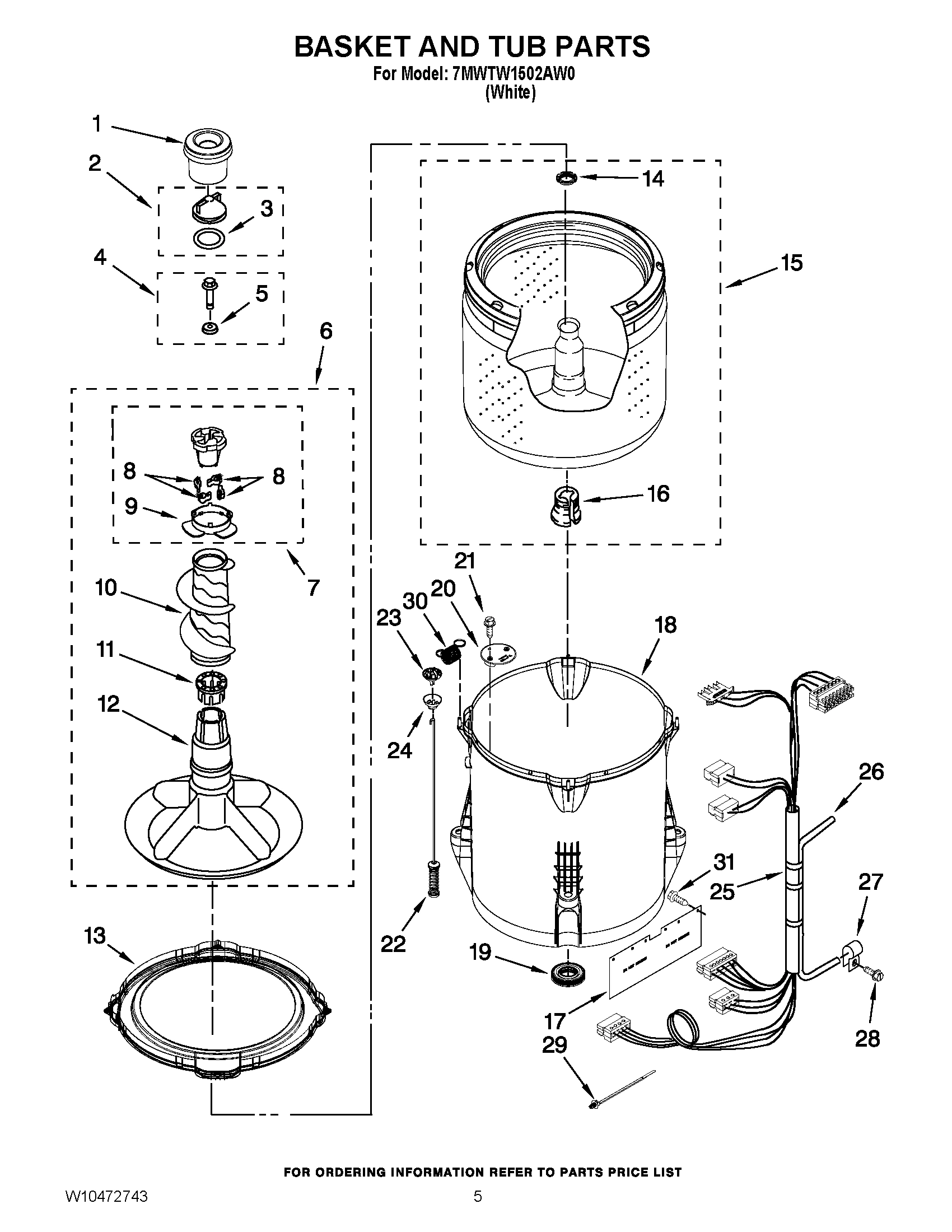 03 - BASKET AND TUB PARTS