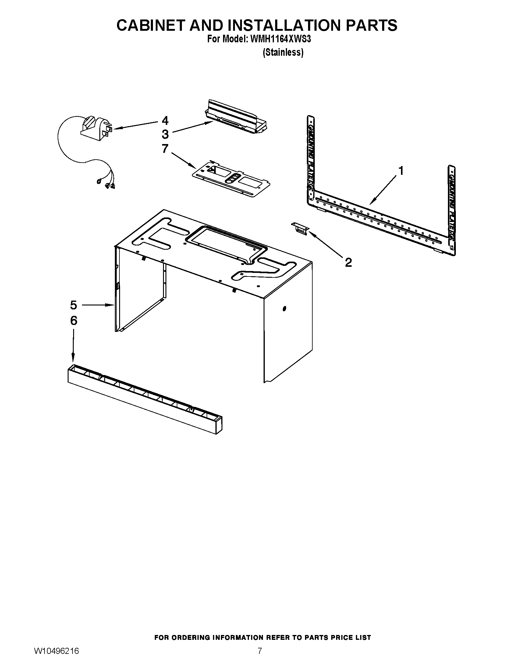 06 - CABINET AND INSTALLATION PARTS