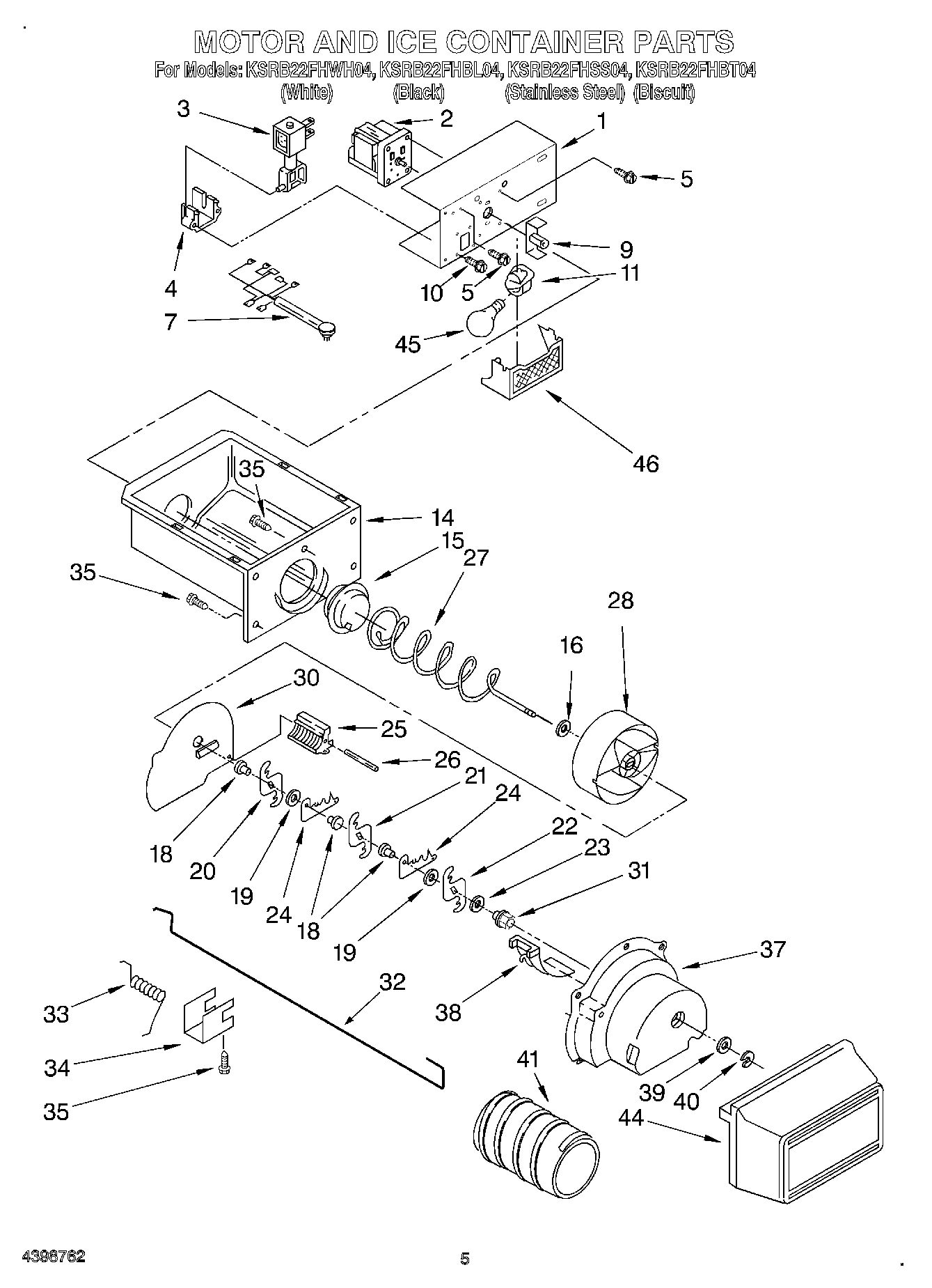 04 - MOTOR AND ICE CONTAINER