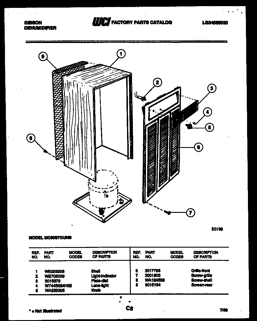 02 - CABINET AND CONTROL PARTS