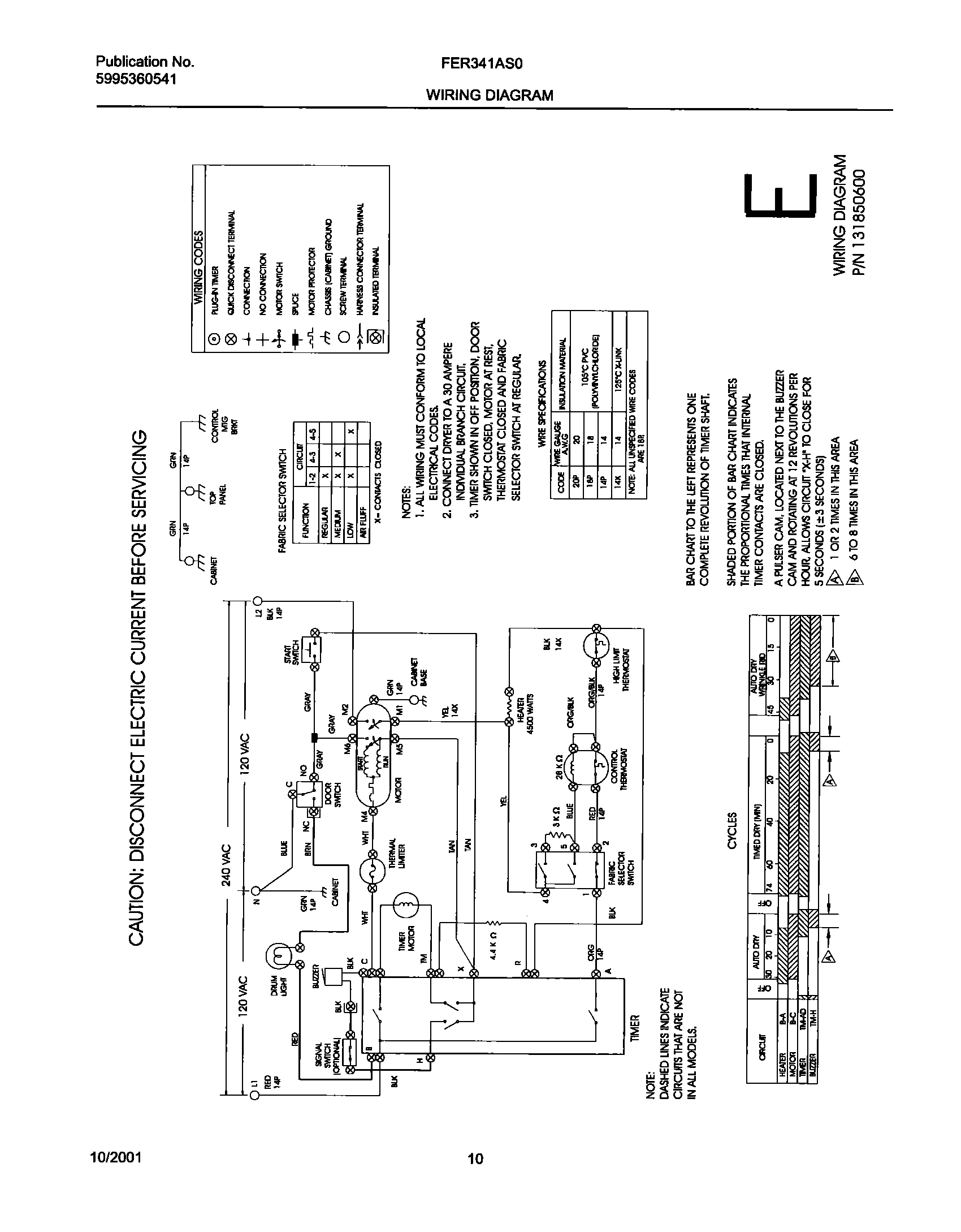10 - 131850600 WIRING DIAGRAM