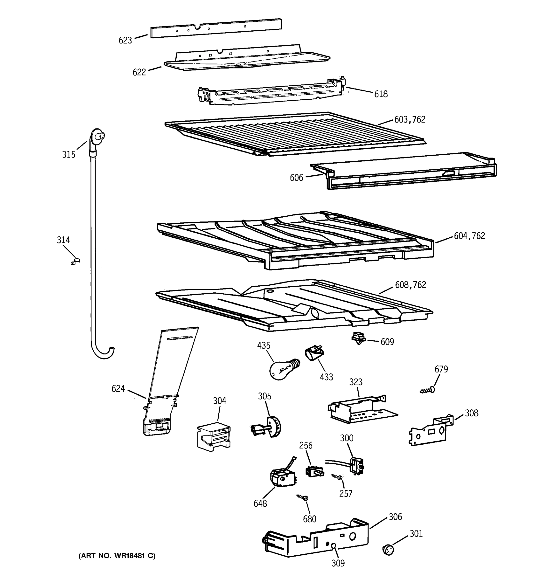 COMPARTMENT SEPARATOR PARTS