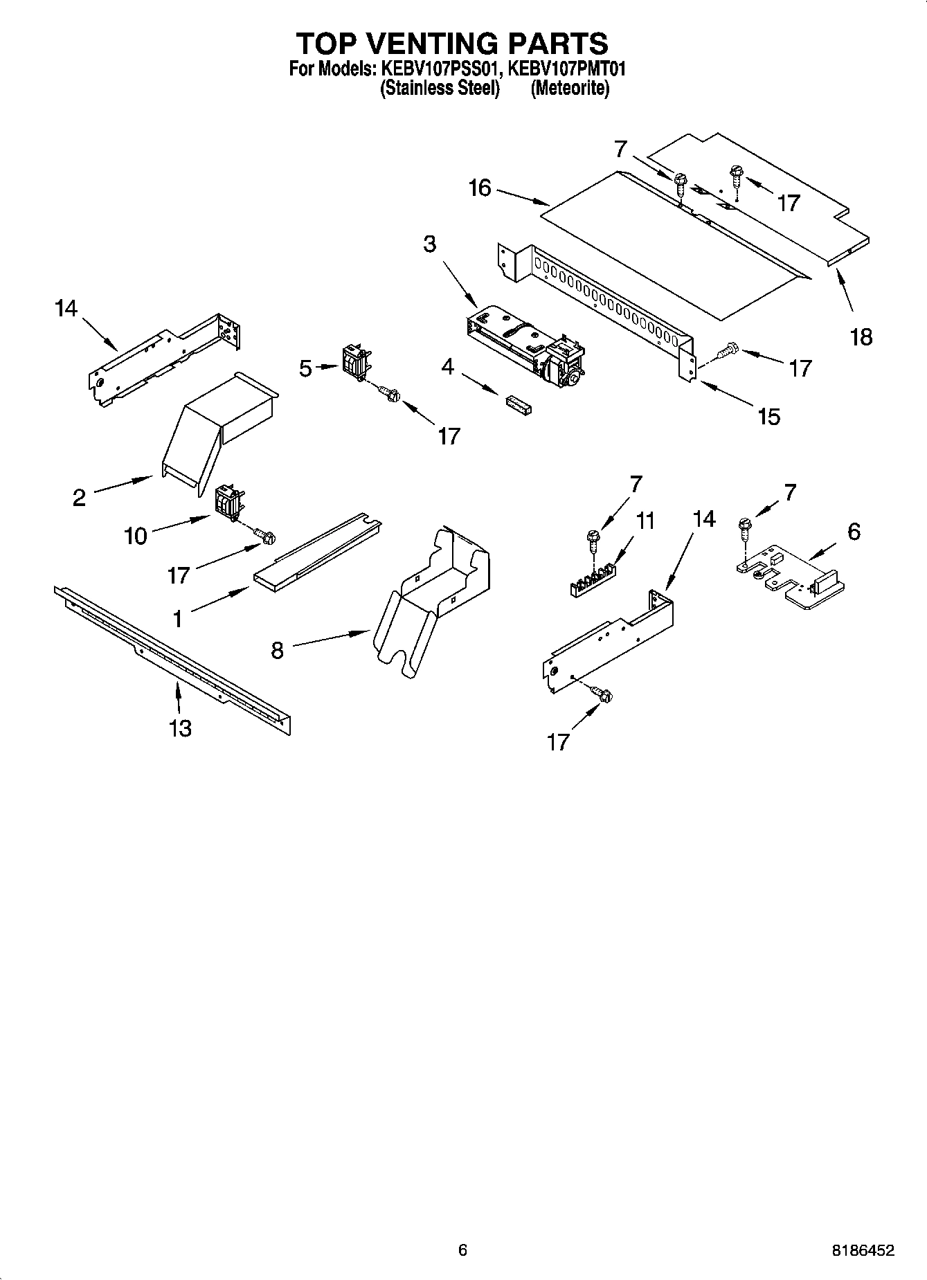 05 - TOP VENTING PARTS, OPTIONAL PARTS