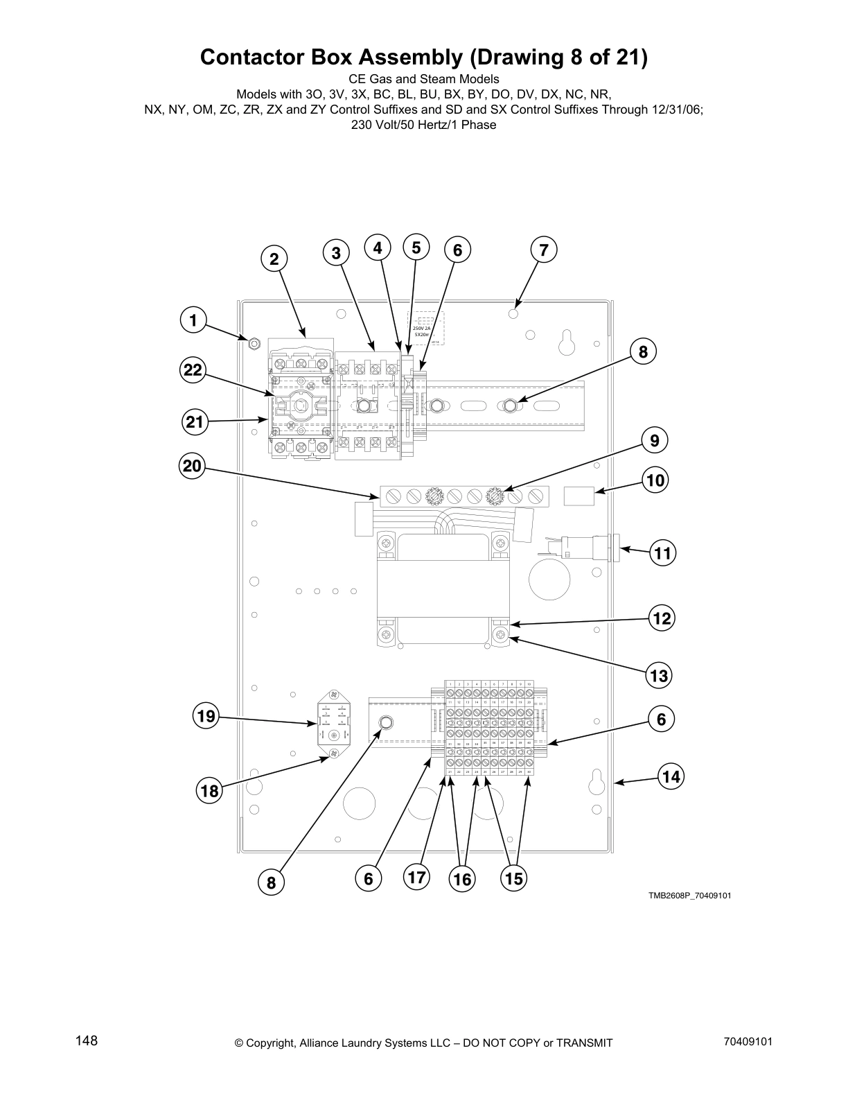 Contactor Box Assembly (Drawing 8 of 21)