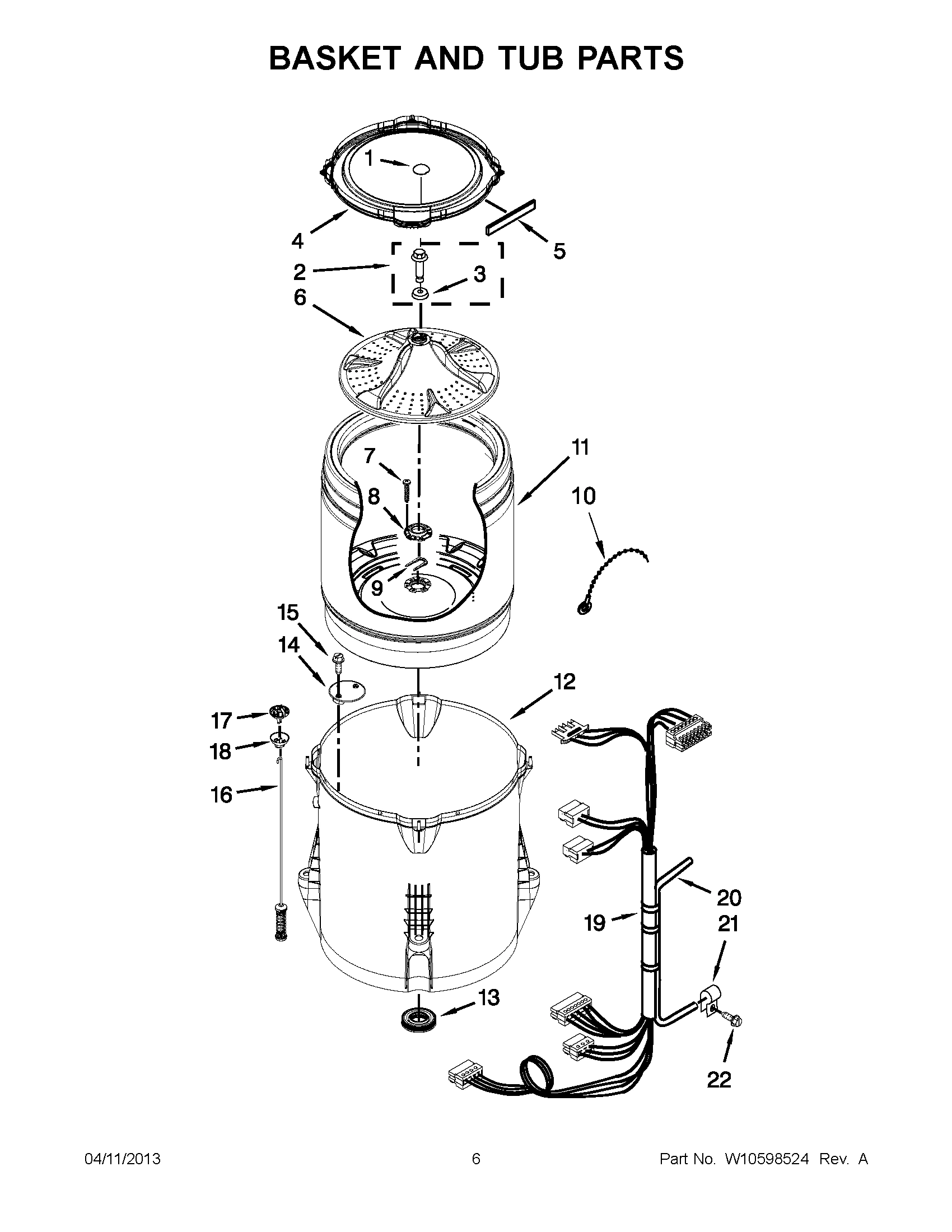 03 - BASKET AND TUB PARTS