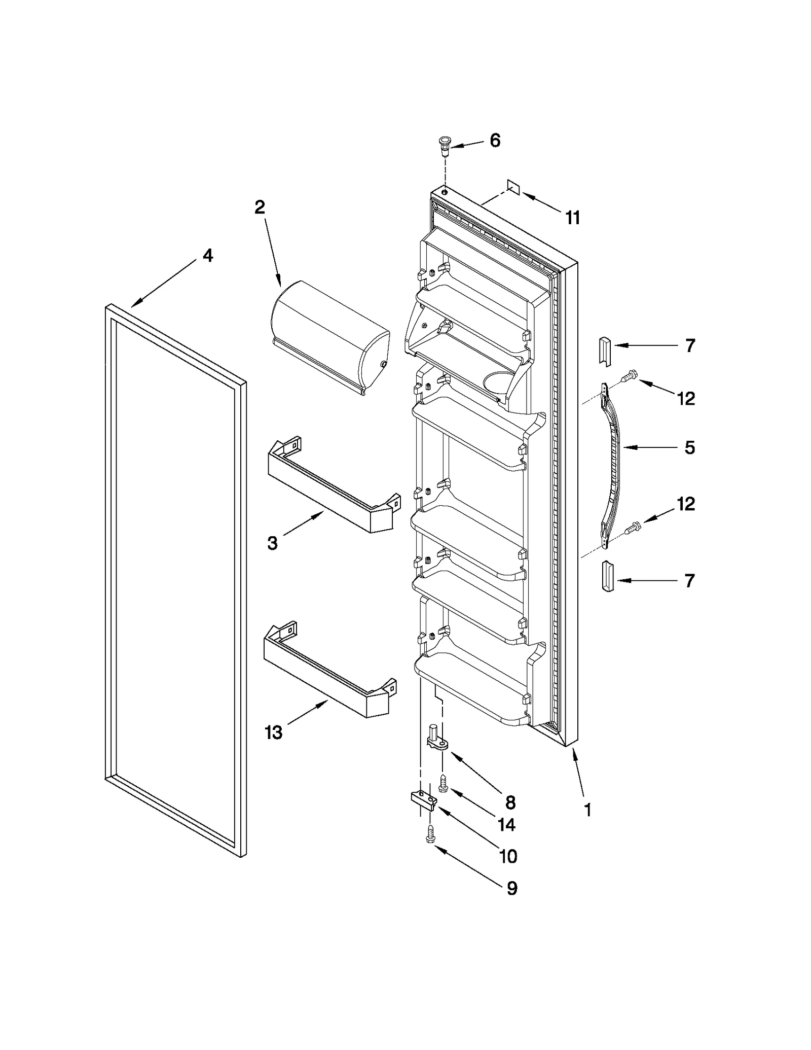 REFRIGERATOR DOOR PARTS