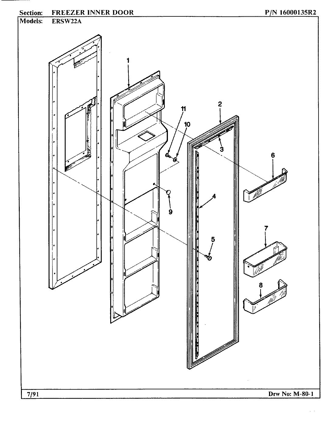 02 - FREEZER INNER DOOR