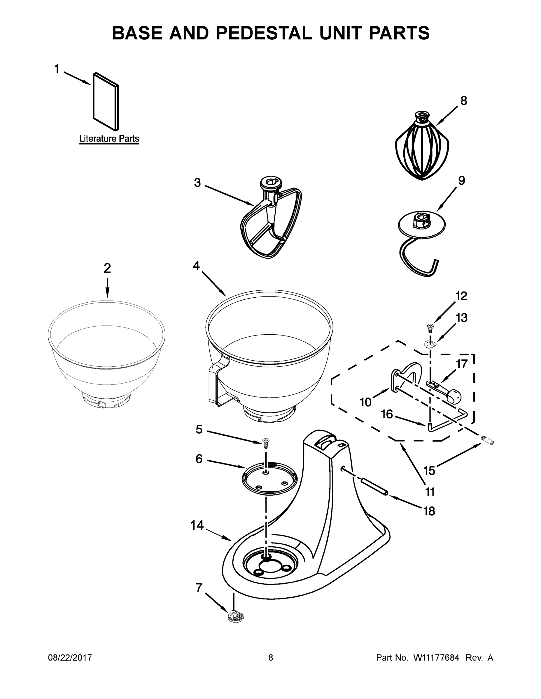 05 - BASE AND PEDESTAL UNIT PARTS