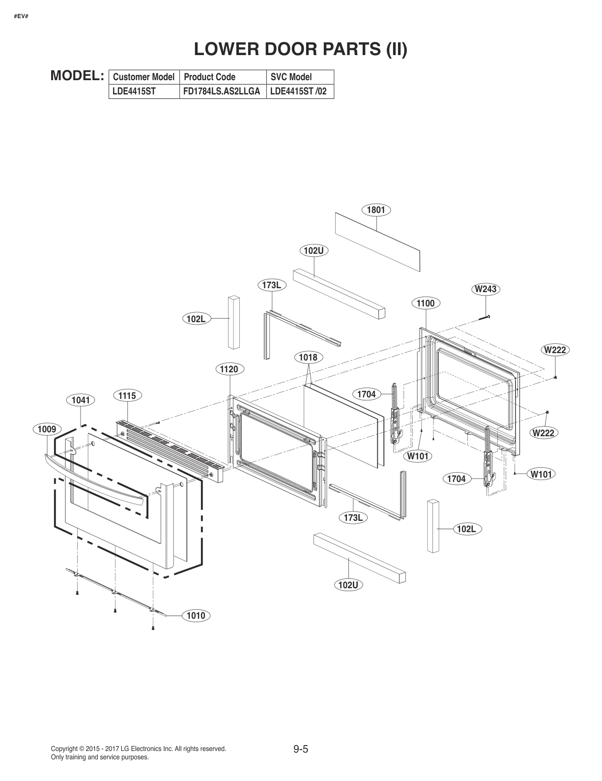 LOWER DOOR PARTS