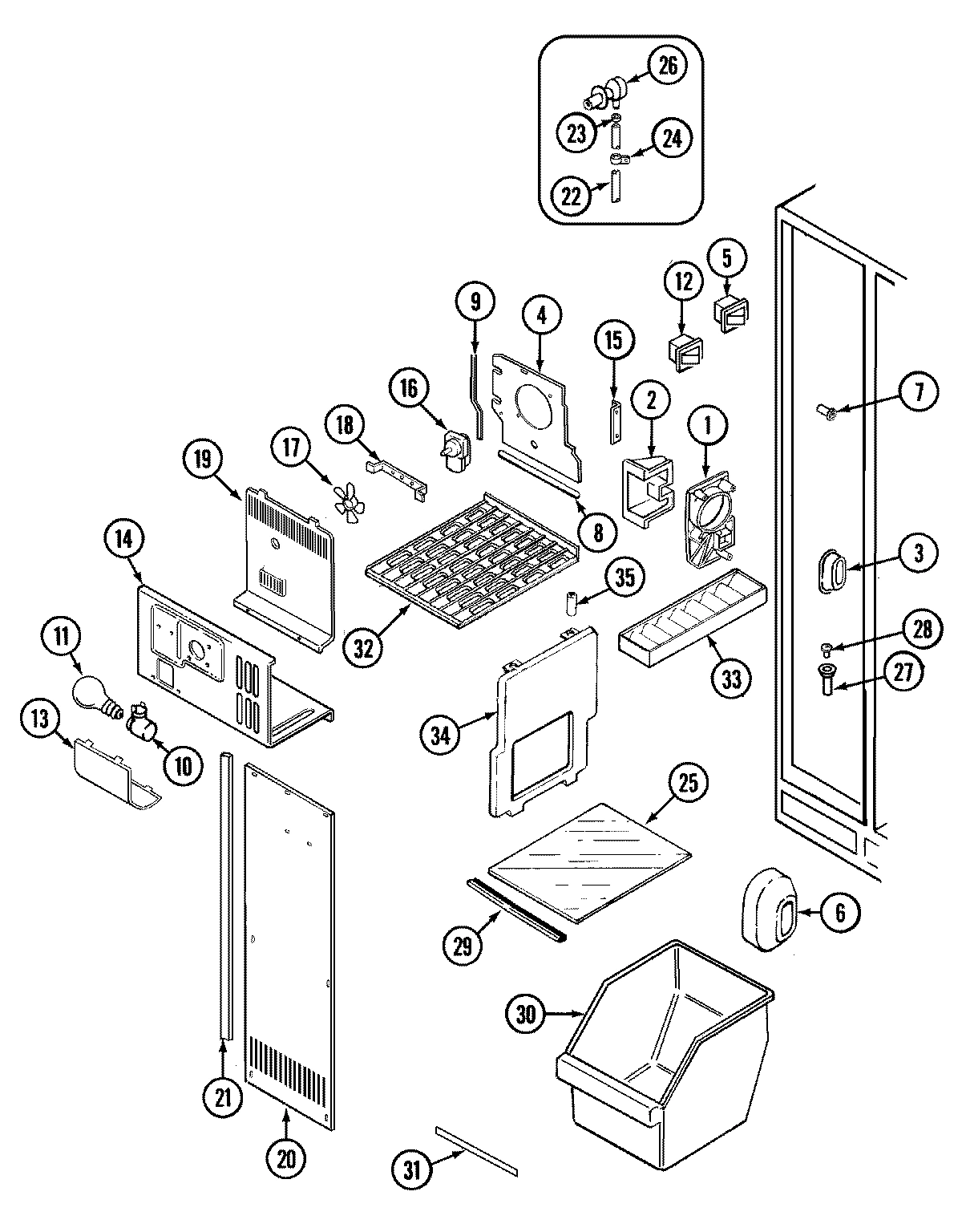 01 - FREEZER COMPARTMENT