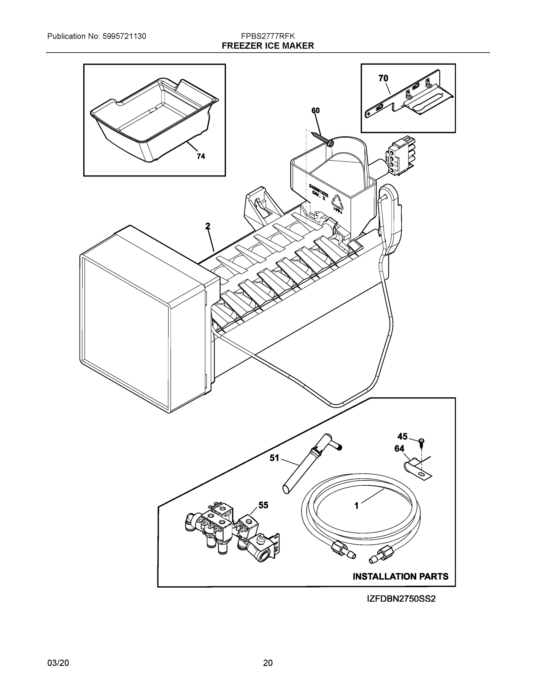 10 - FREEZER ICE MAKER