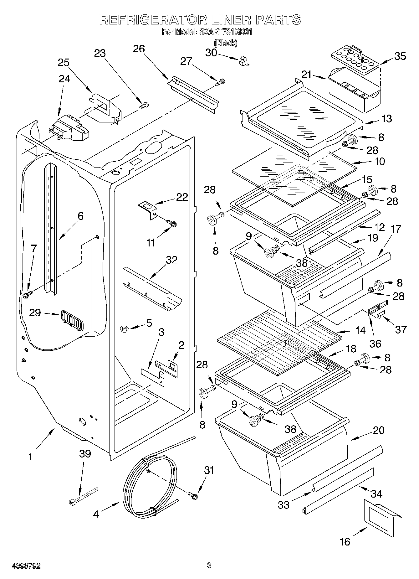 02 - REFRIGERATOR LINER
