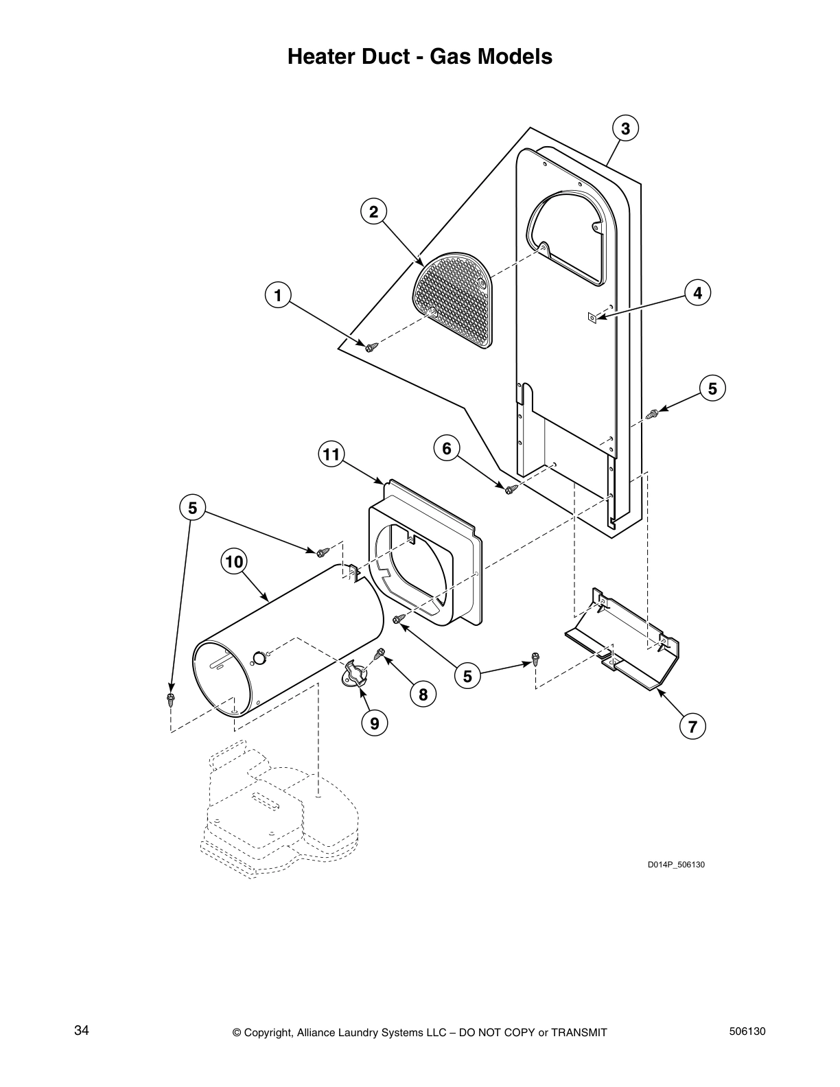 Heater Duct - Gas Models