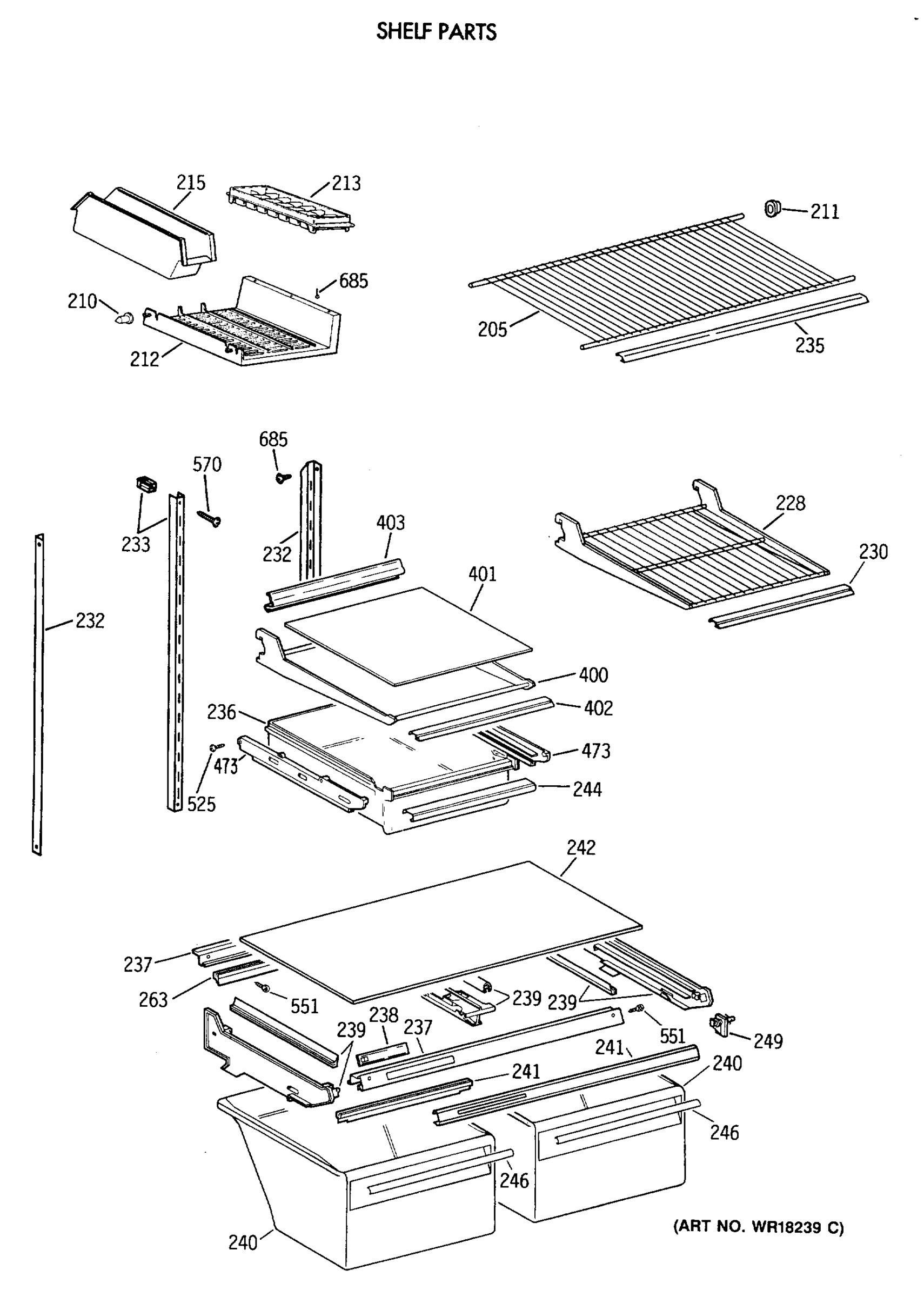 SHELF PARTS