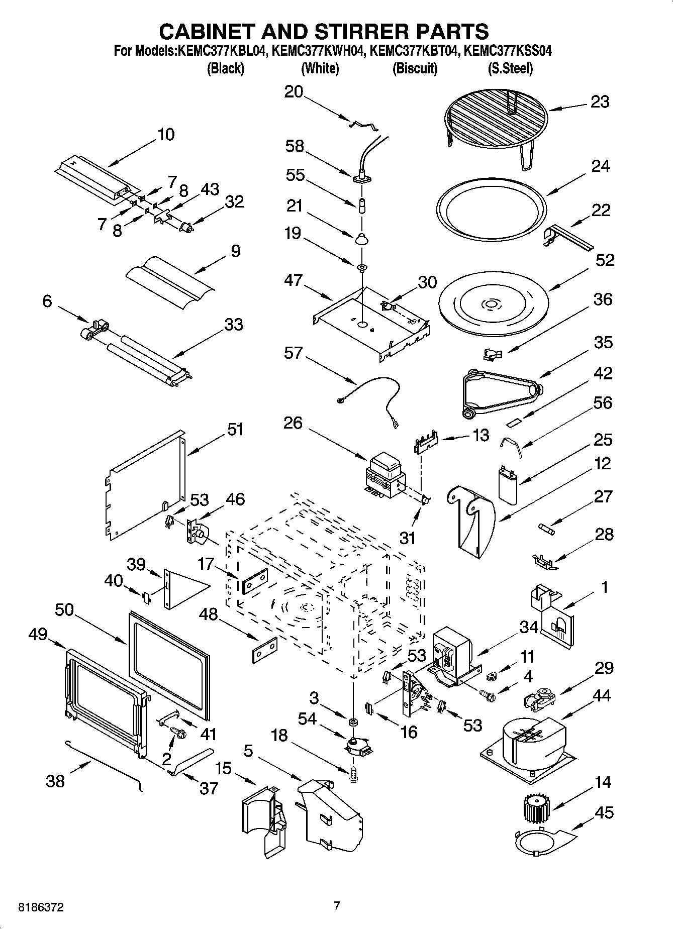 06 - CABINET AND STIRRER PARTS