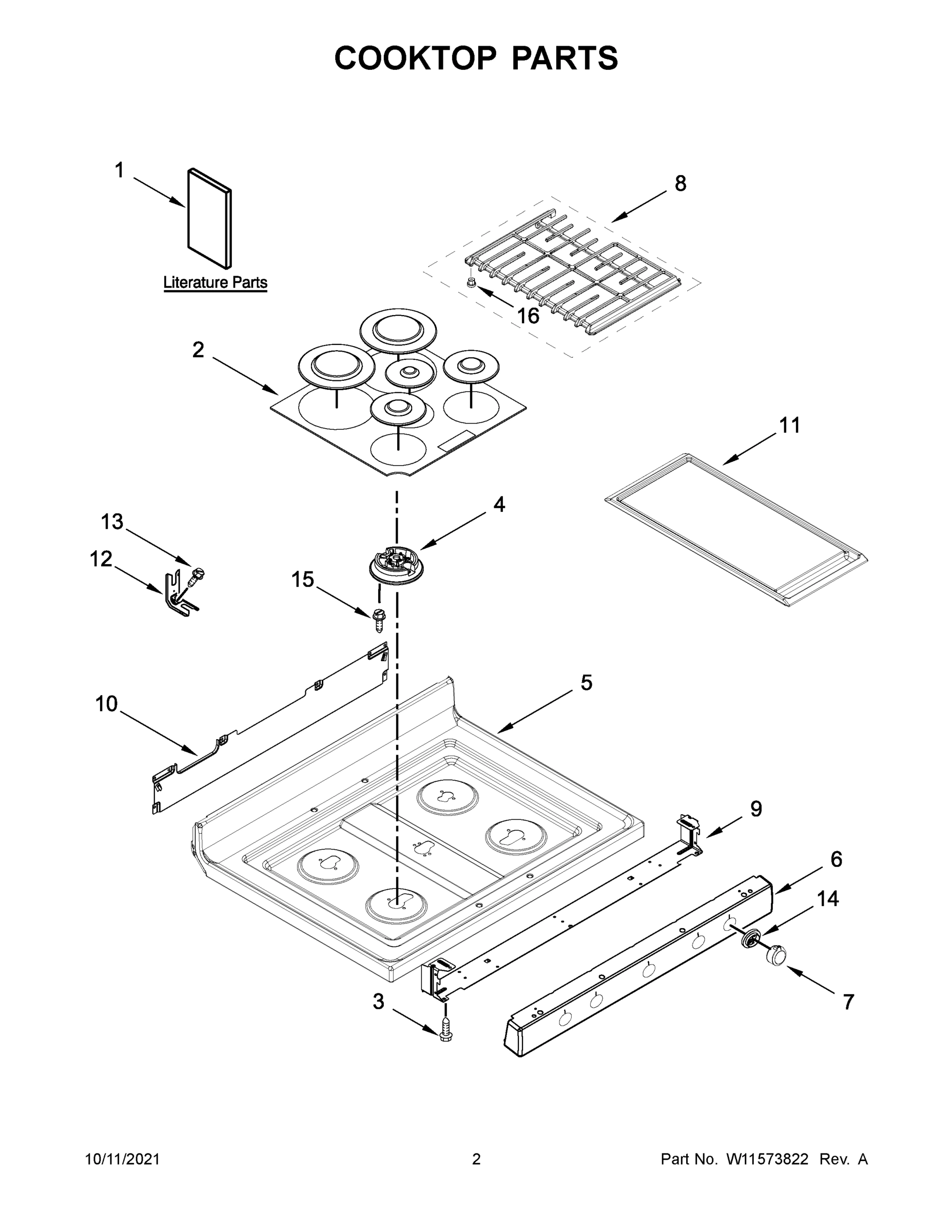 02 - COOKTOP PARTS