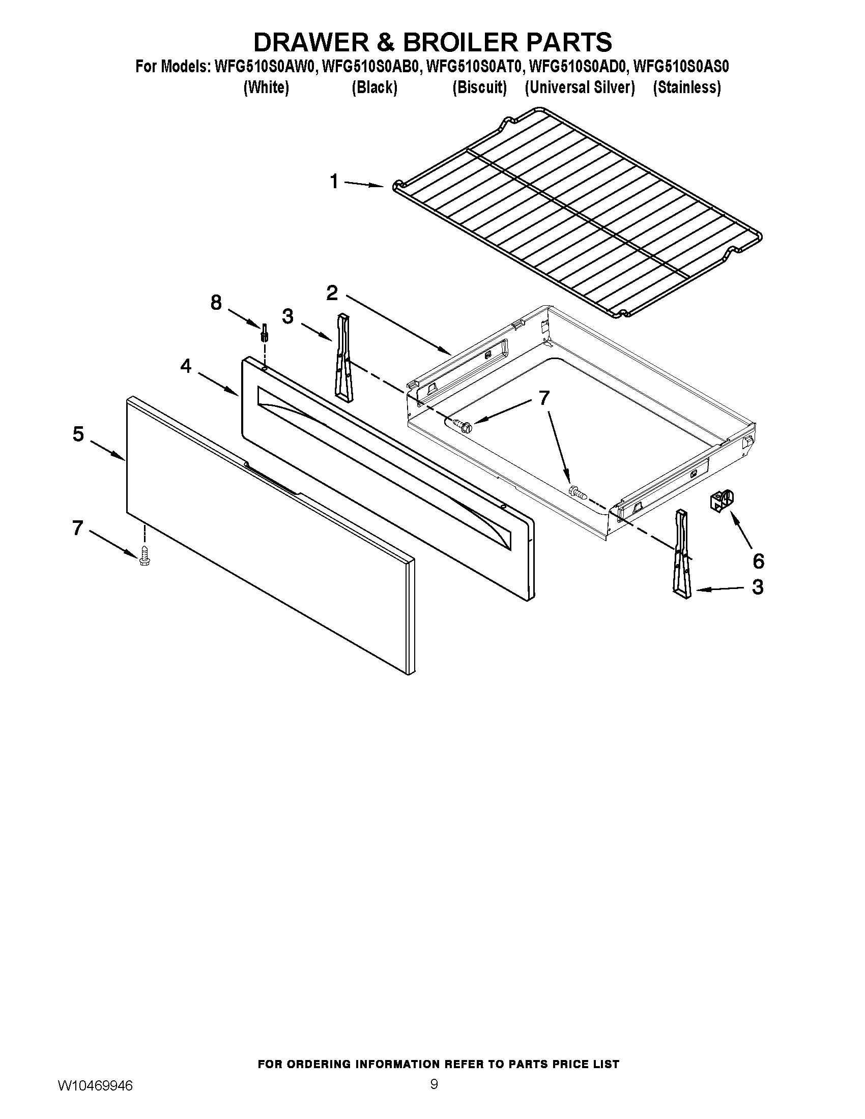 06 - DRAWER & BROILER PARTS