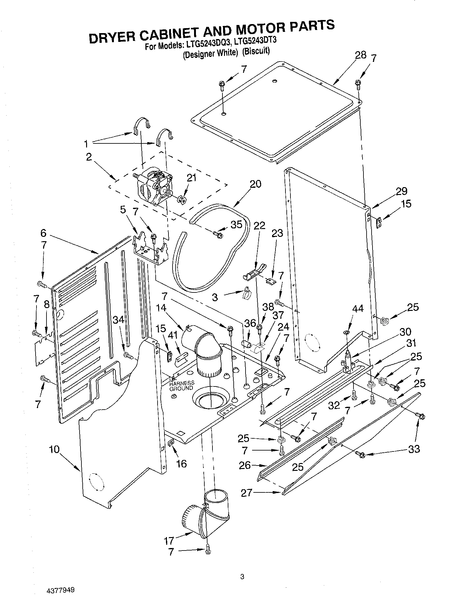 03 - DRYER CABINET AND MOTOR