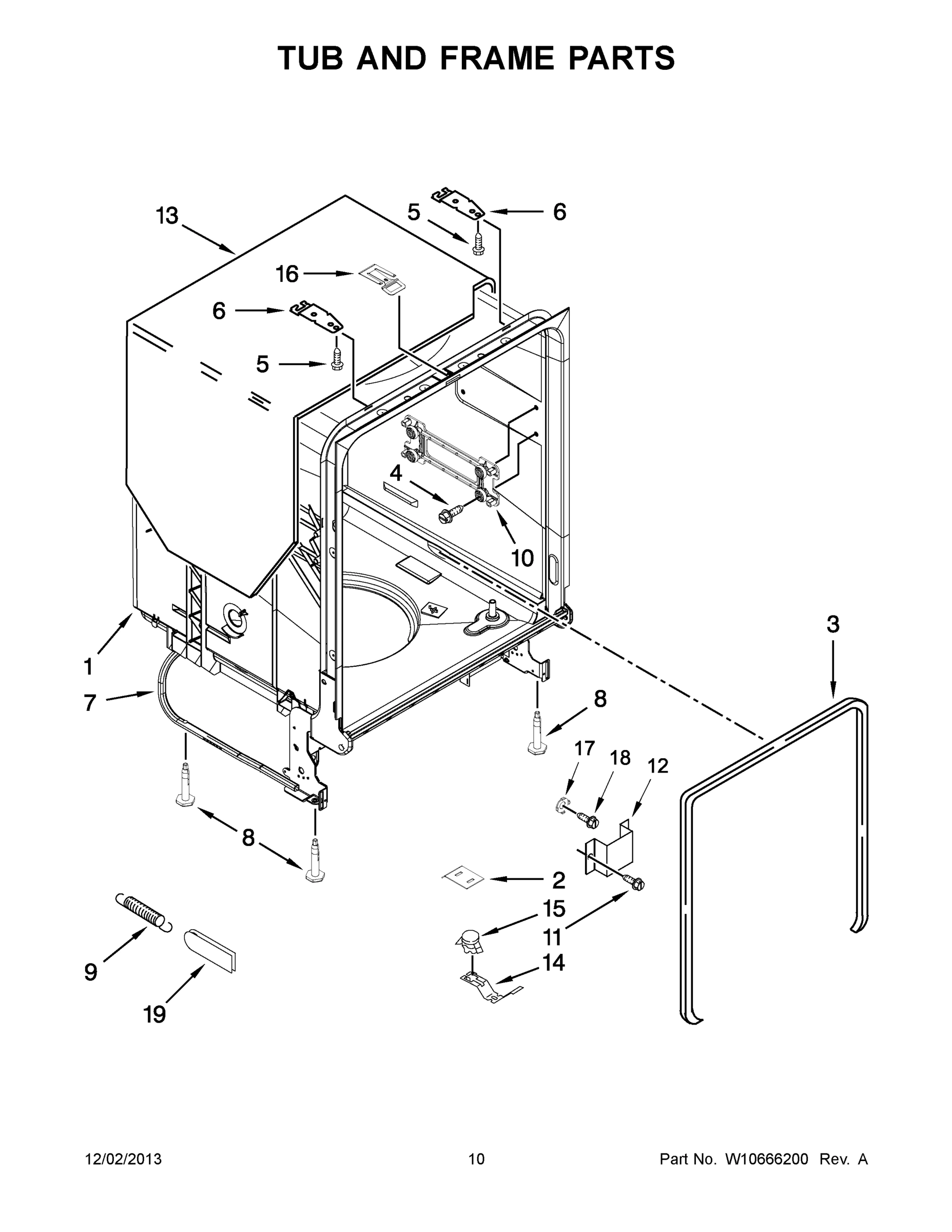 06 - TUB AND FRAME PARTS