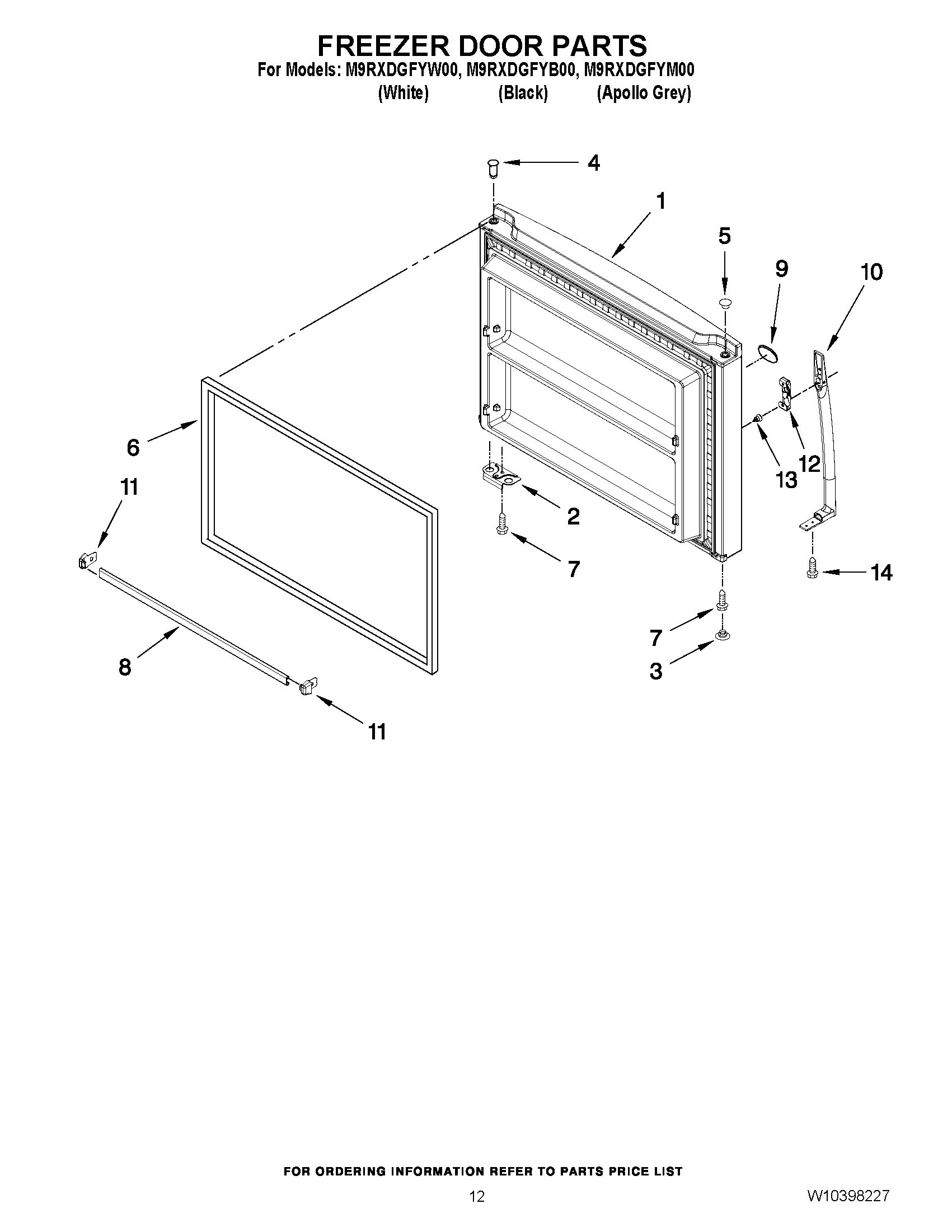 07 - FREEZER DOOR PARTS