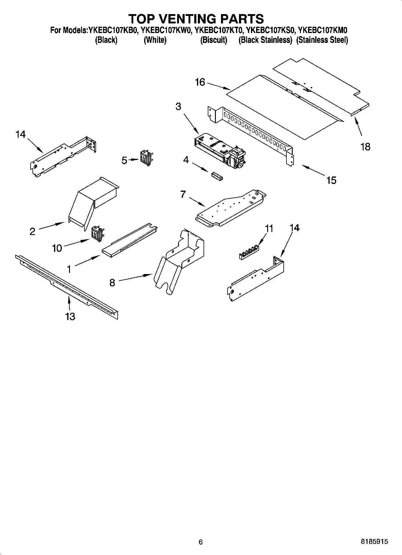 05 - TOP VENTING PARTS, MISCELLANEOUS PARTS